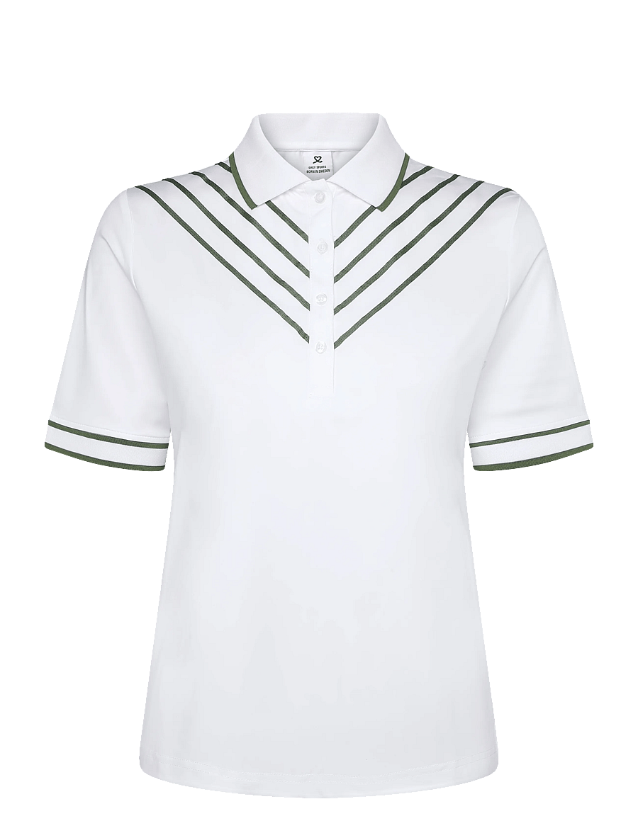 Daily Sports - Ribbon 1/2S Polo shirt - toppe & t-shirts - white - 1