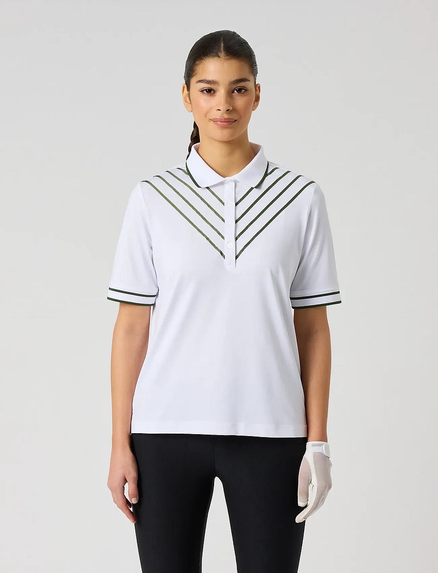 Daily Sports - Ribbon 1/2S Polo shirt - toppe & t-shirts - white - 0