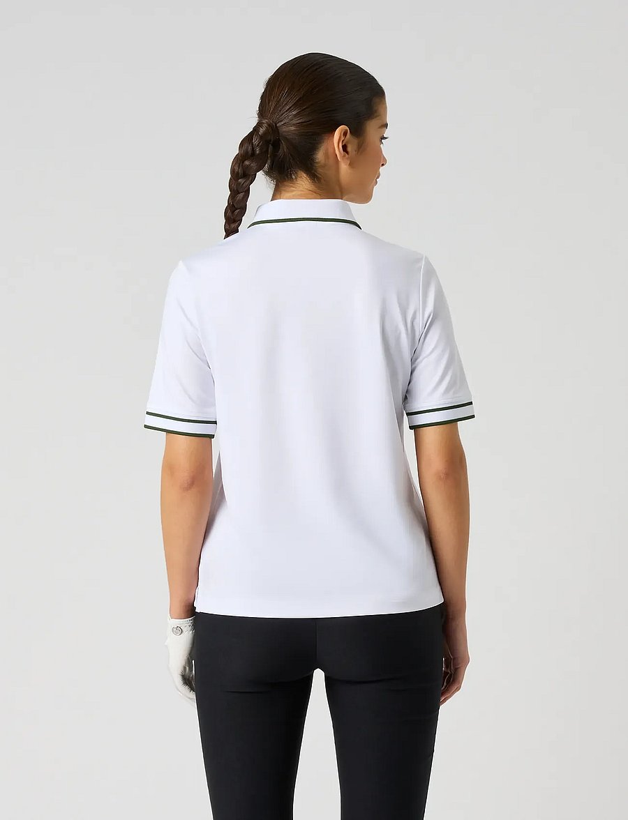 Daily Sports - Ribbon 1/2S Polo shirt - toppe & t-shirts - white - 3