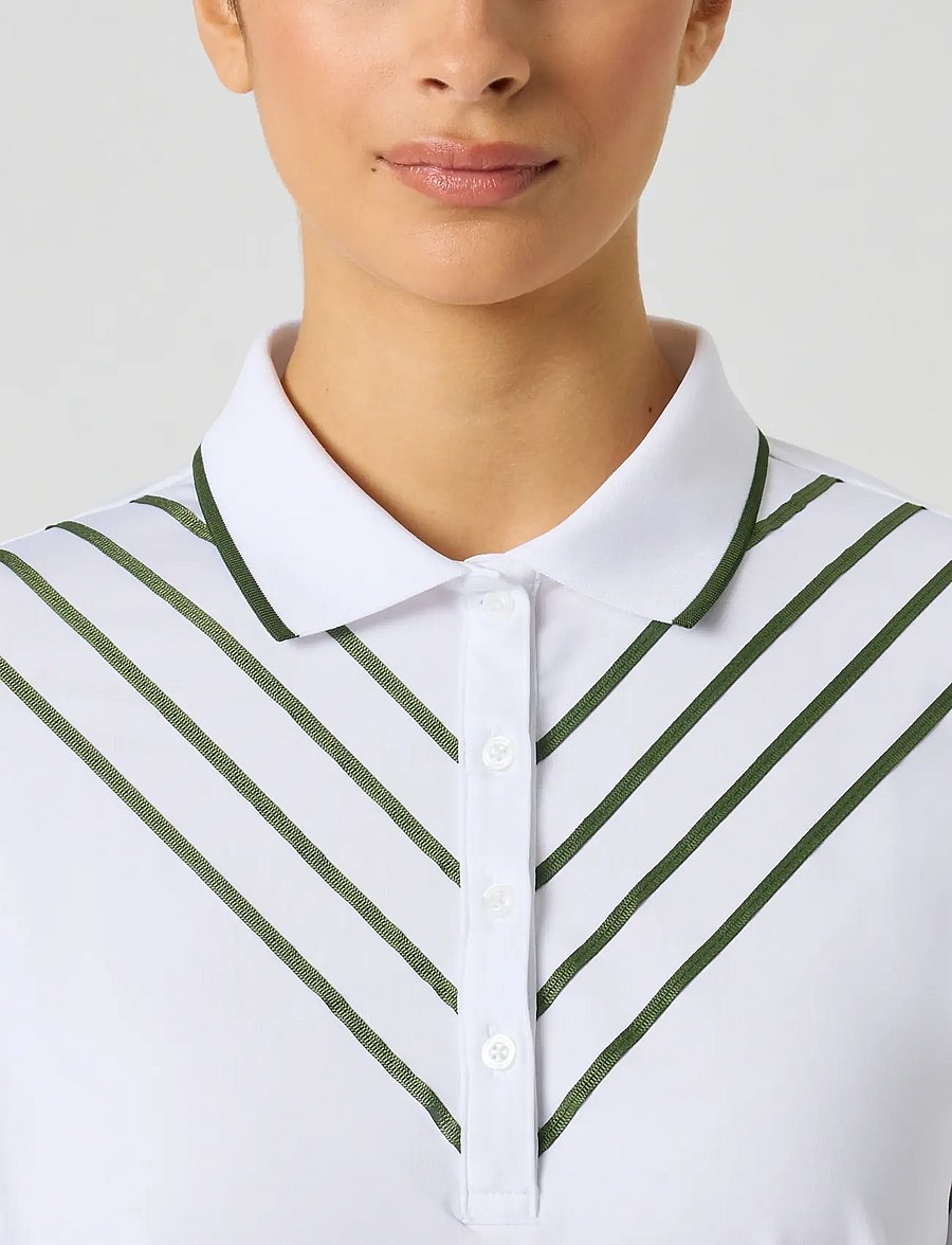 Daily Sports - Ribbon 1/2S Polo shirt - toppe & t-shirts - white - 4