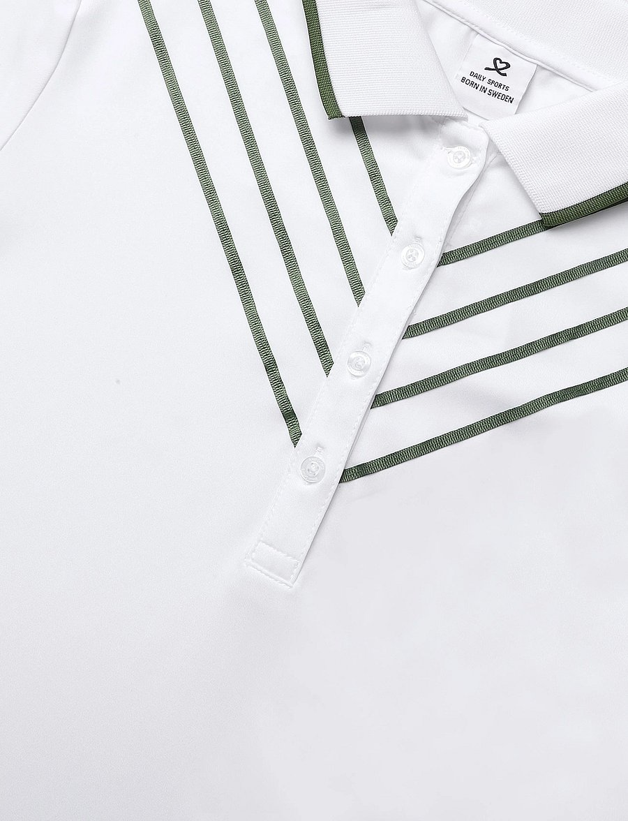 Daily Sports - Ribbon 1/2S Polo shirt - toppe & t-shirts - white - 5