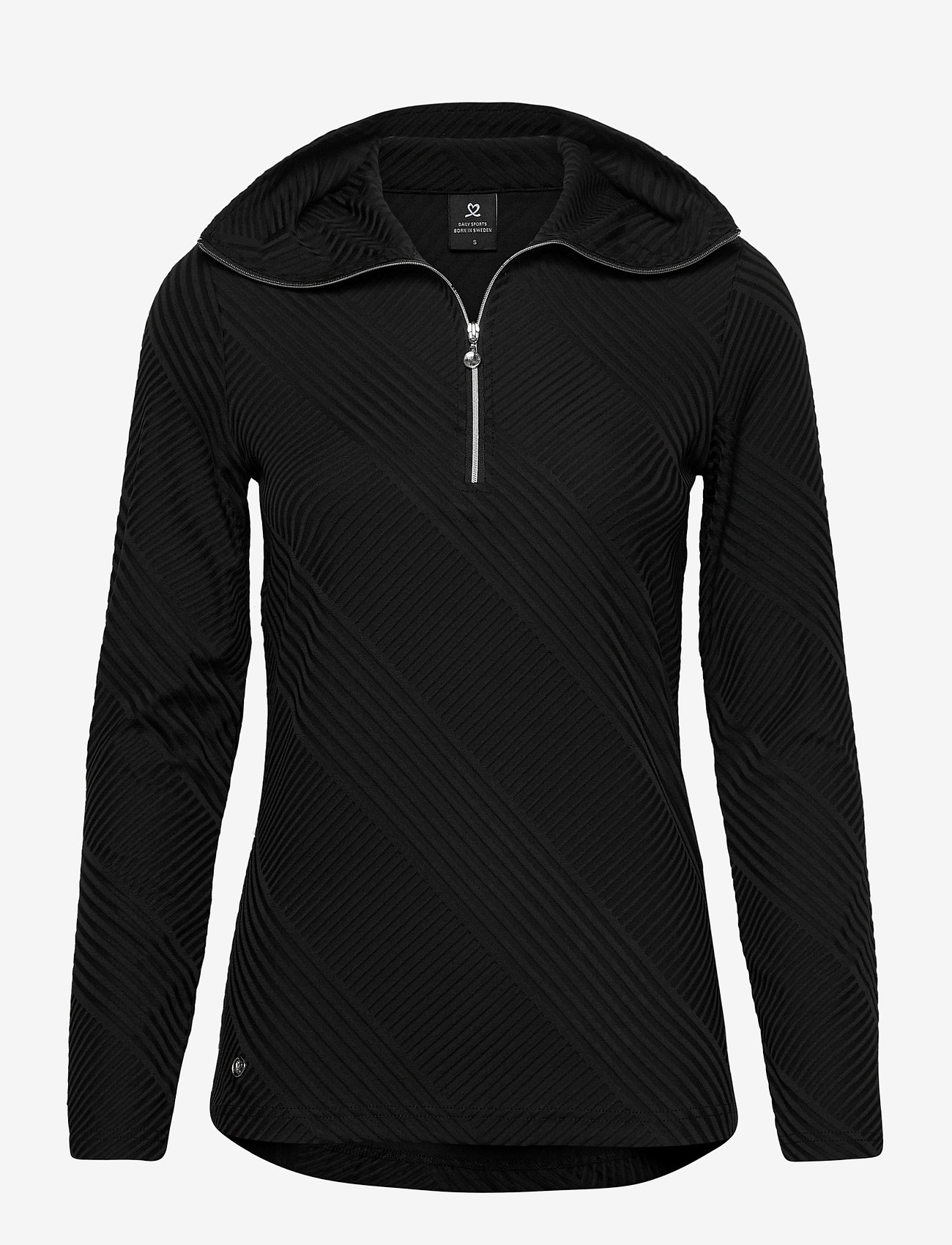 Daily Sports - FLOY LS HALF NECK - black - 2