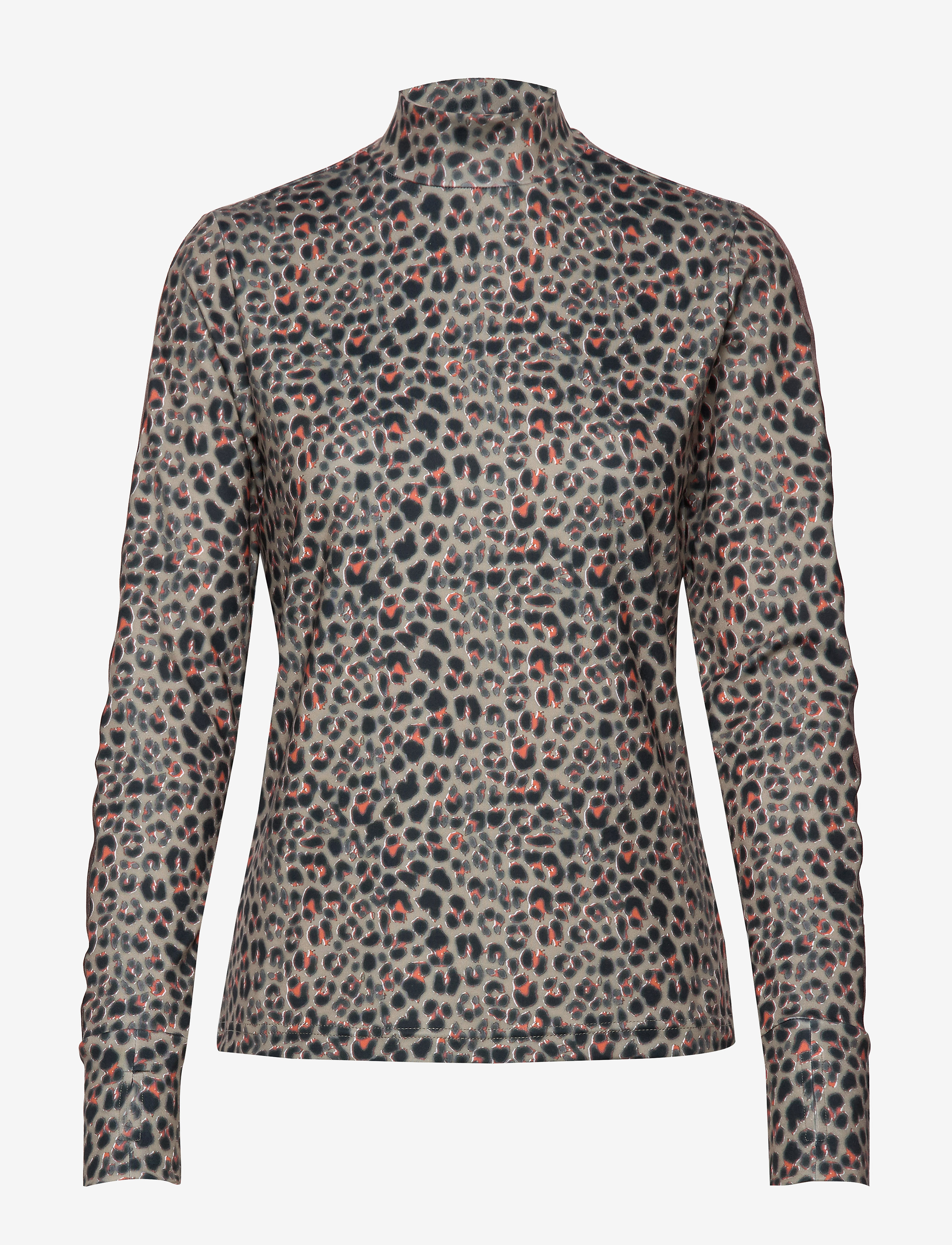 Daily Sports - PRINTED LS MOCK NECK - almond - 0