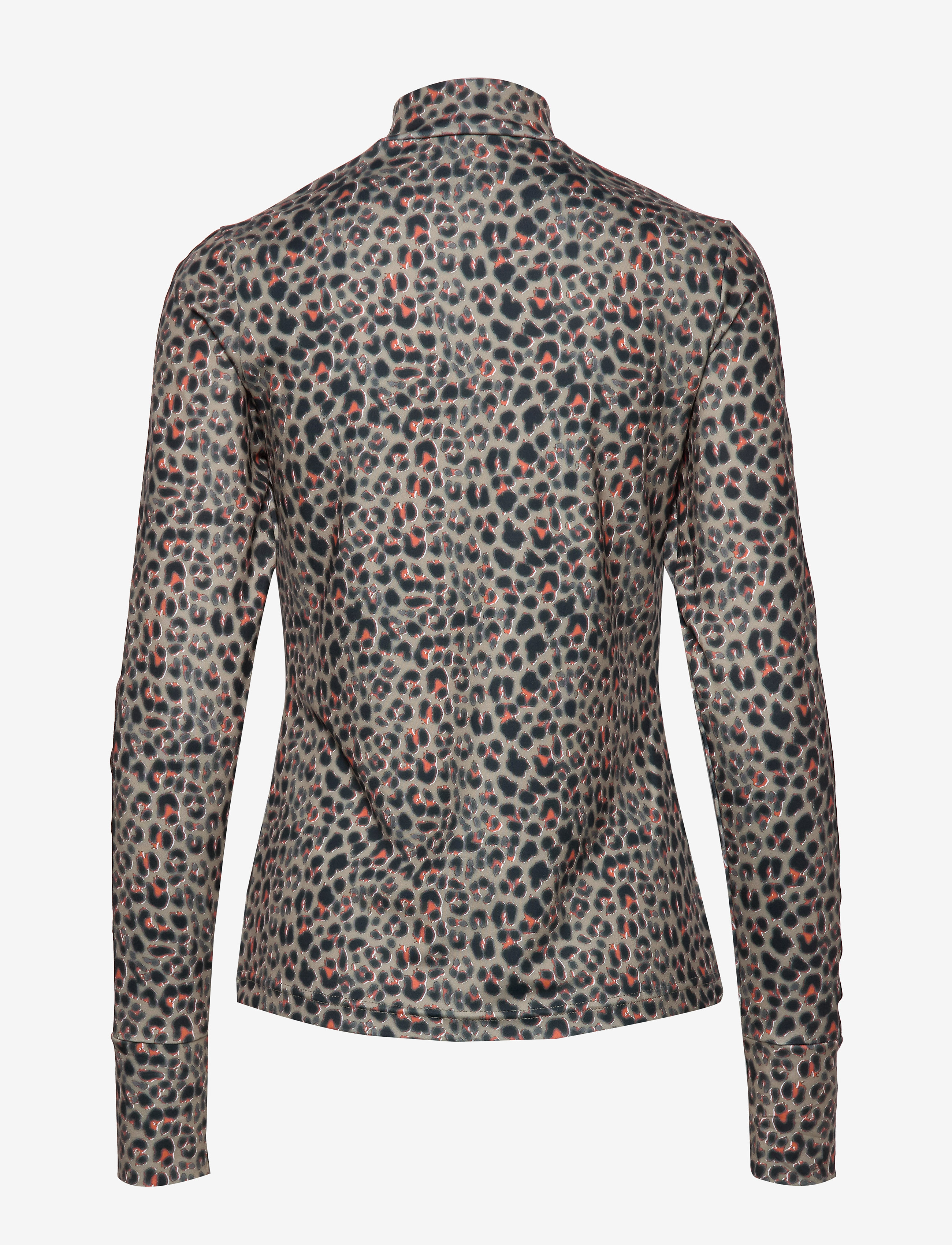 Daily Sports - PRINTED LS MOCK NECK - almond - 1