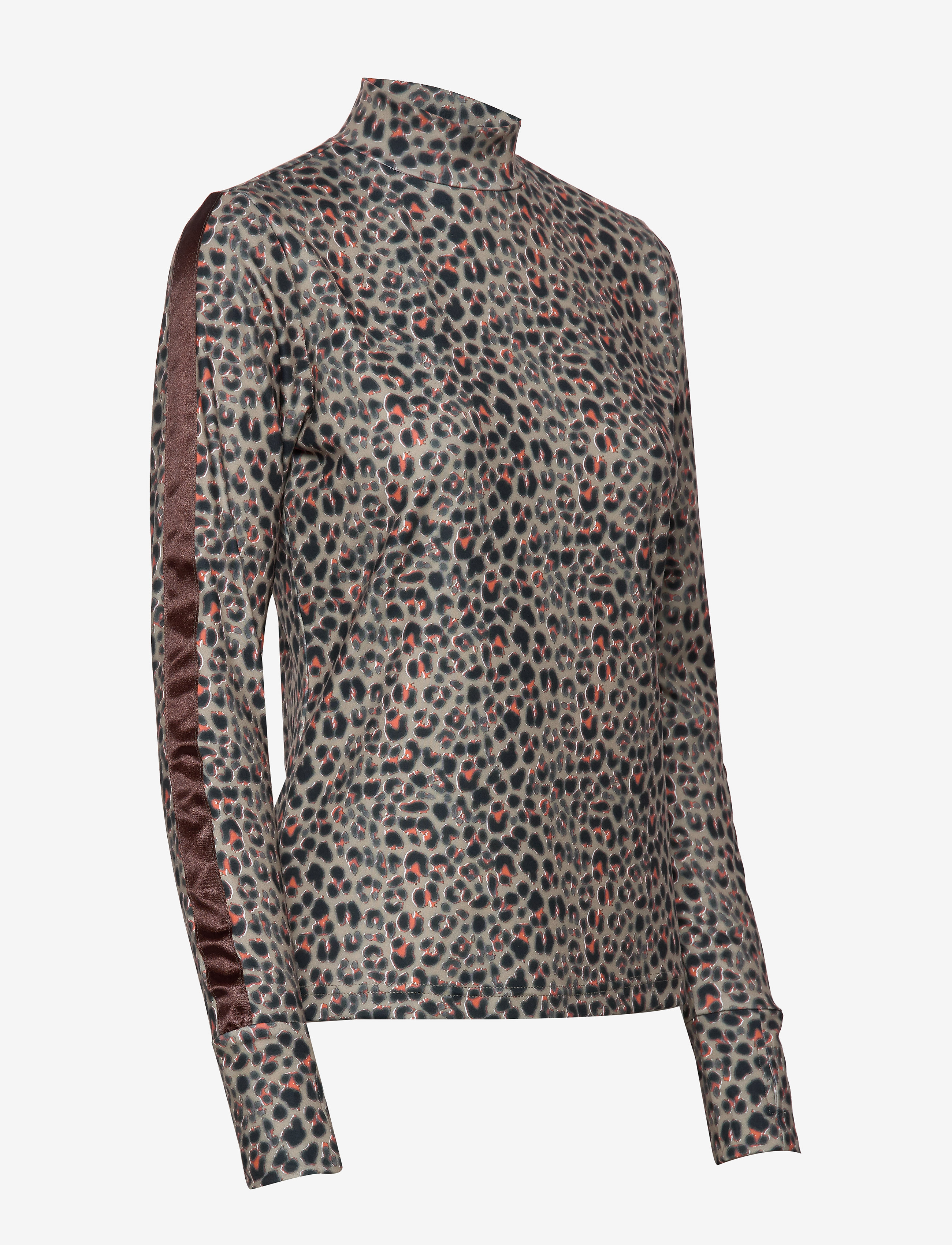 Daily Sports - PRINTED LS MOCK NECK - almond - 2