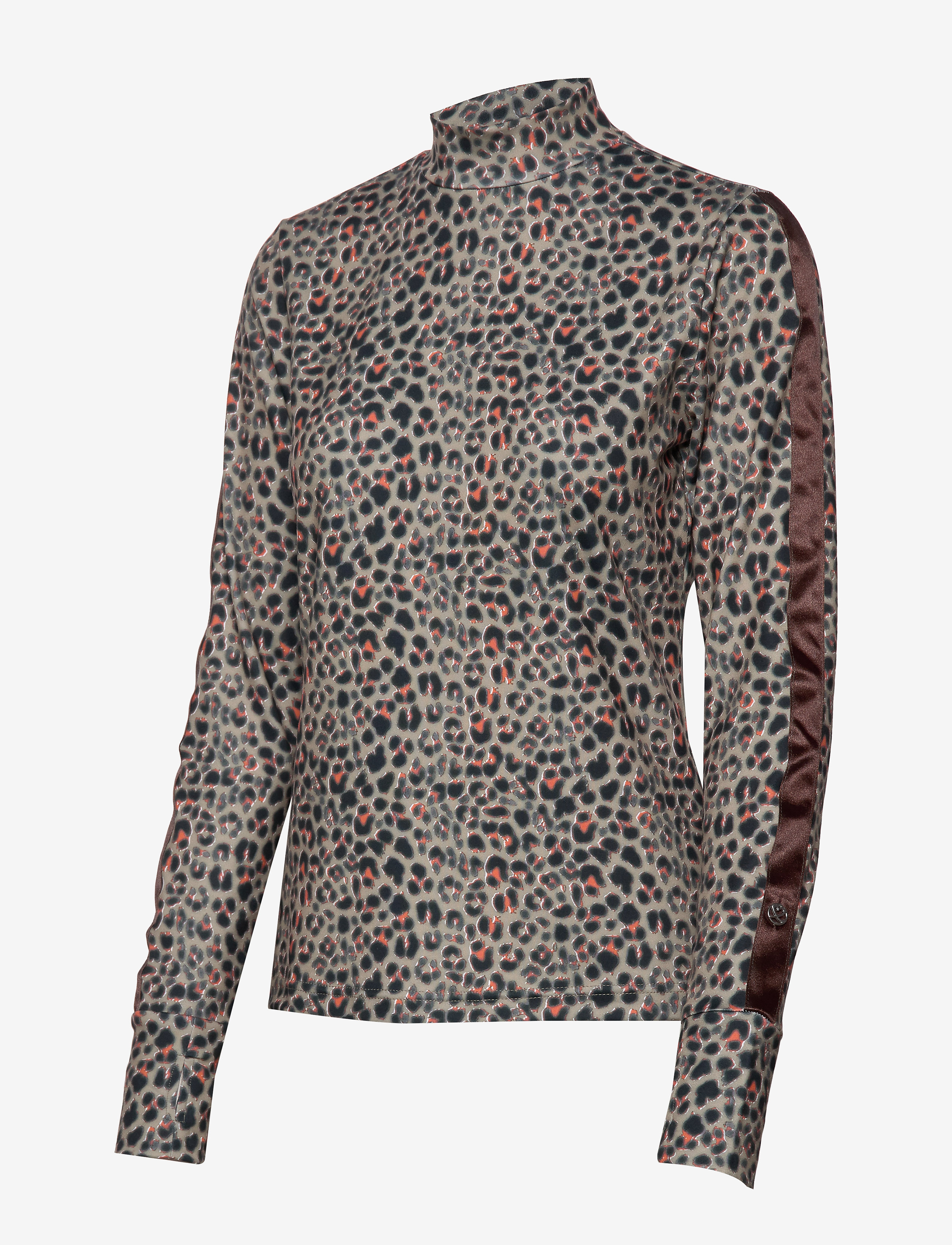 Daily Sports - PRINTED LS MOCK NECK - almond - 3