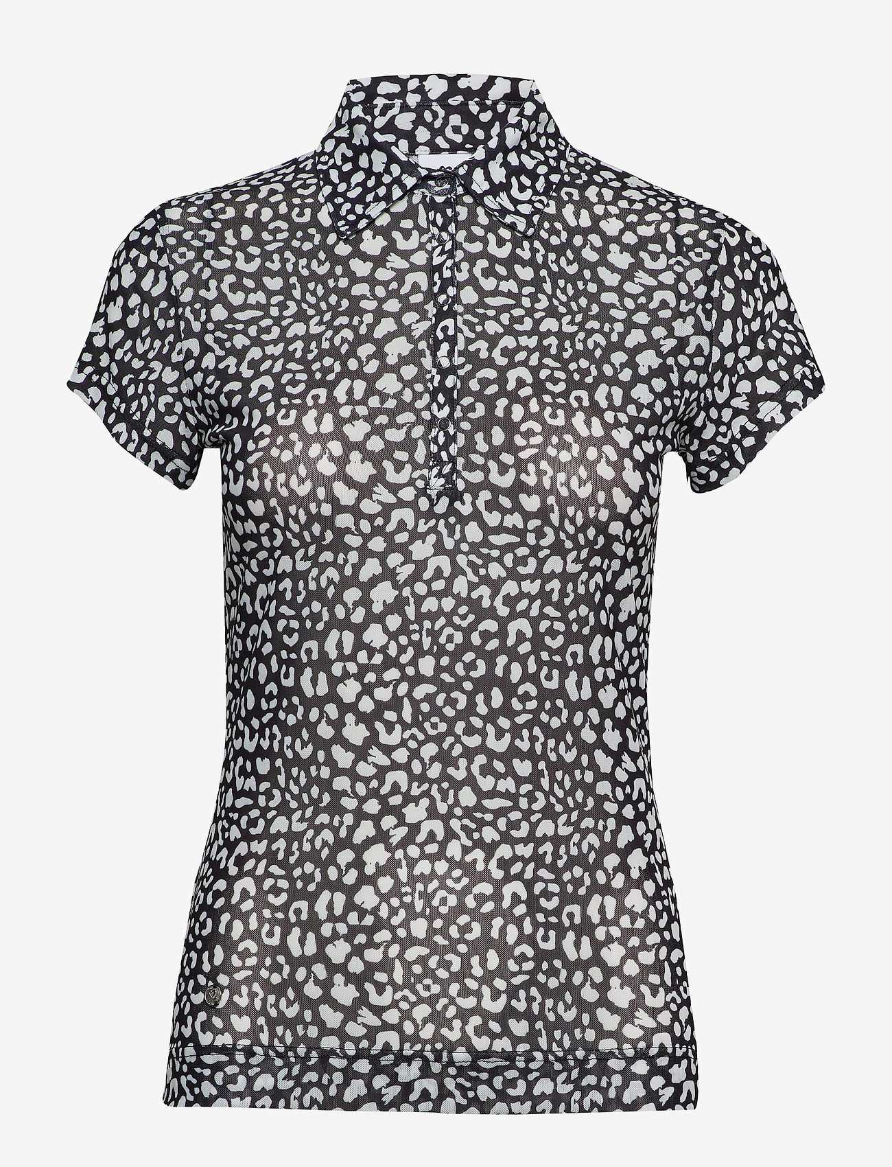 Daily Sports - JAIDEN MESH CAP/S POLO SHIRT - black - 0