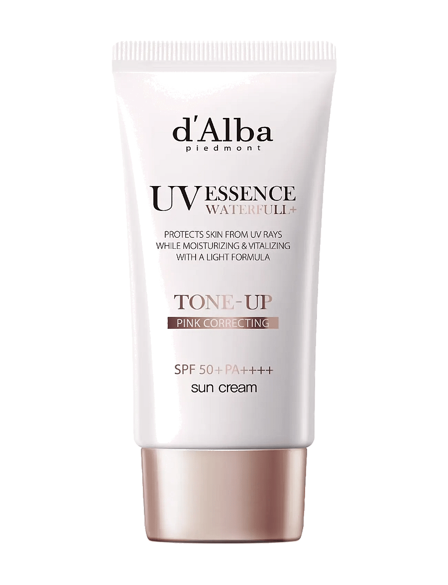 d’Alba - d'Alba - Waterfull Tone-Up Sun Cream (Pink) - för ansiktet - clear - 1