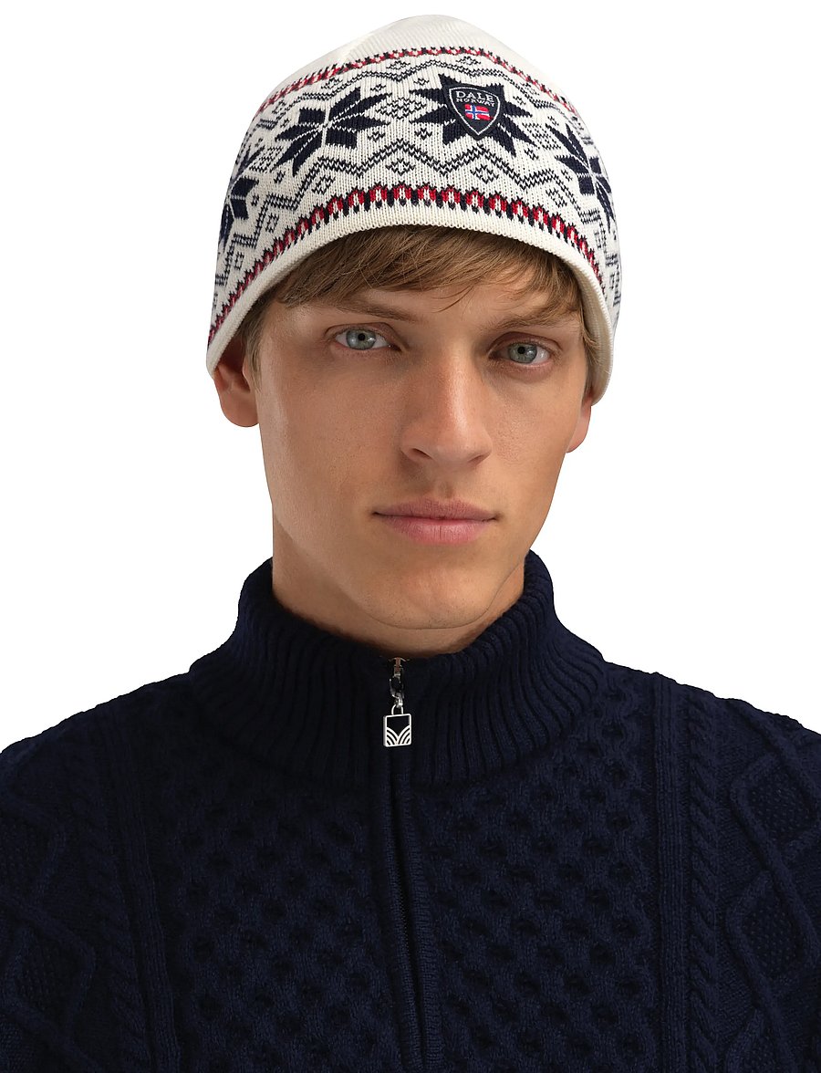 Dale of Norway - Garmisch Hat - hverdags stil - offwhite navy raspberry - 0