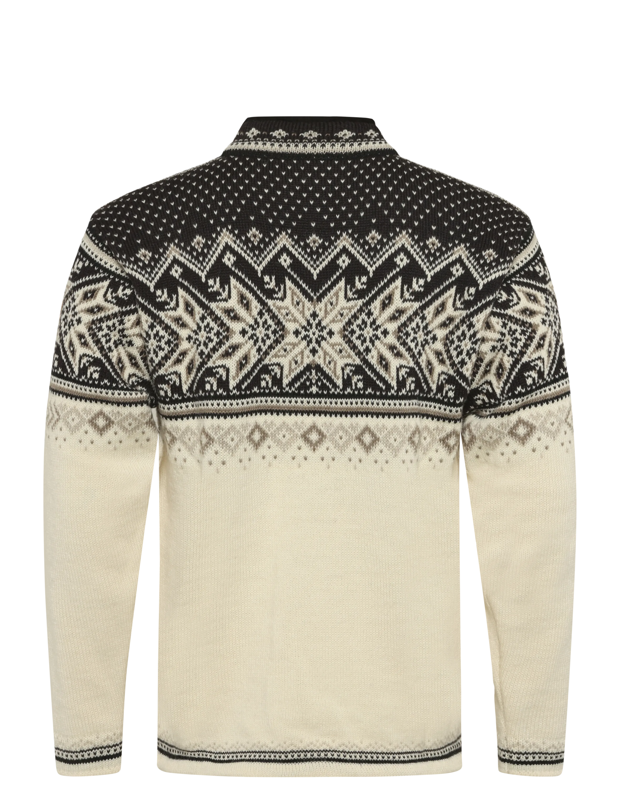 Dale of Norway - Vail Masc Sweater - poolpika lukuga džemprid - offwhite coffee sandstone - 2