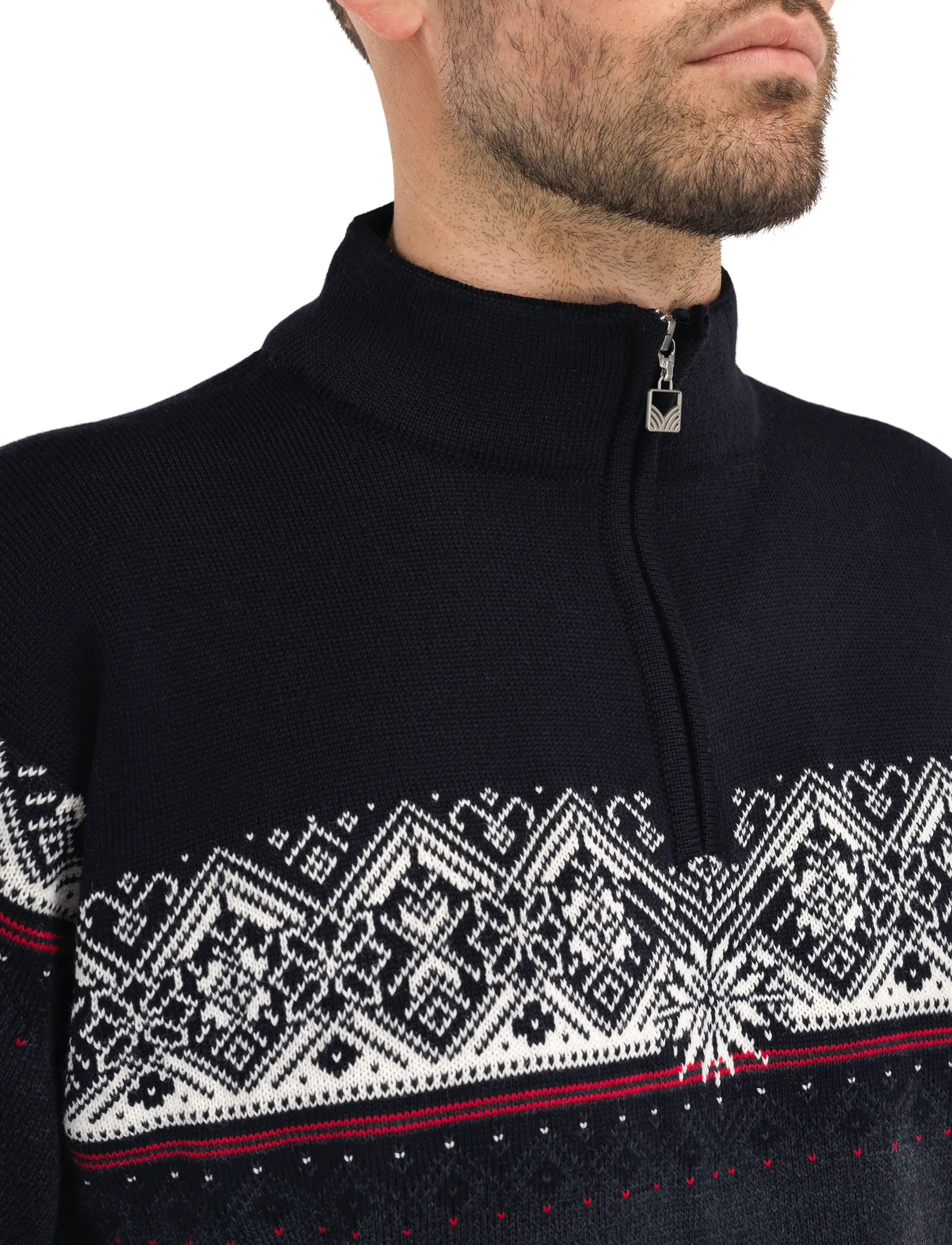 Dale of Norway - Moritz Masc Sweater - darkcharcoal raspberry - 5