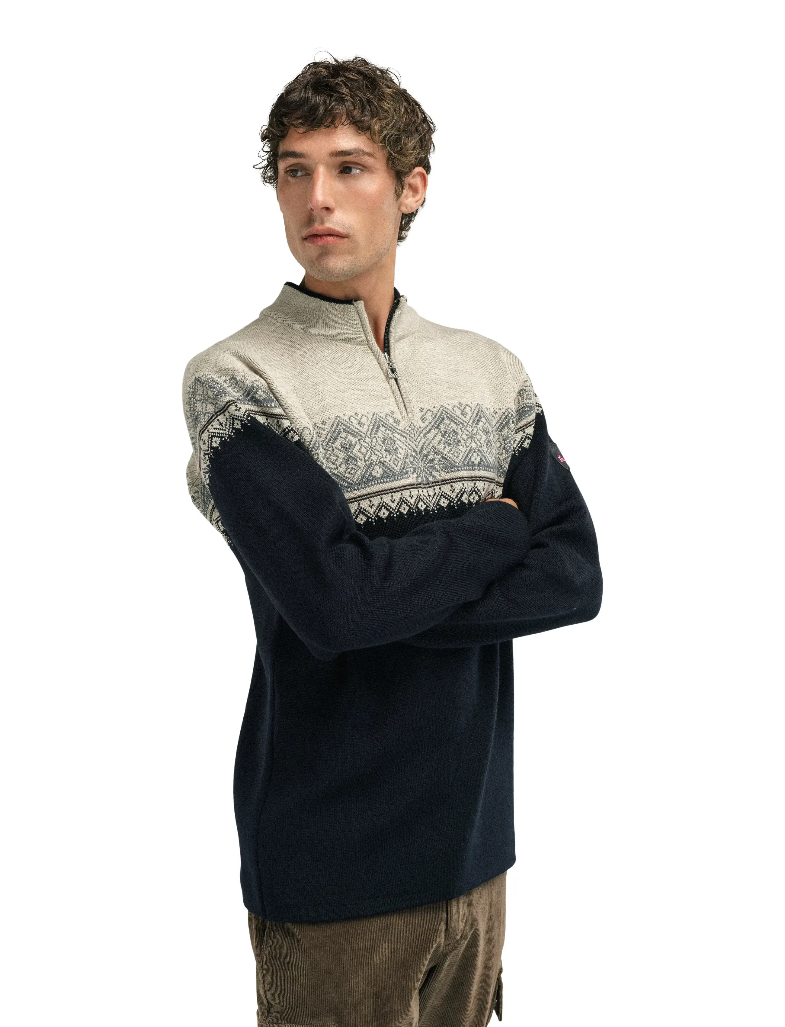 Dale of Norway - Moritz Masc Sweater - pullover mit halbem reißverschluss - black sandstone - 4