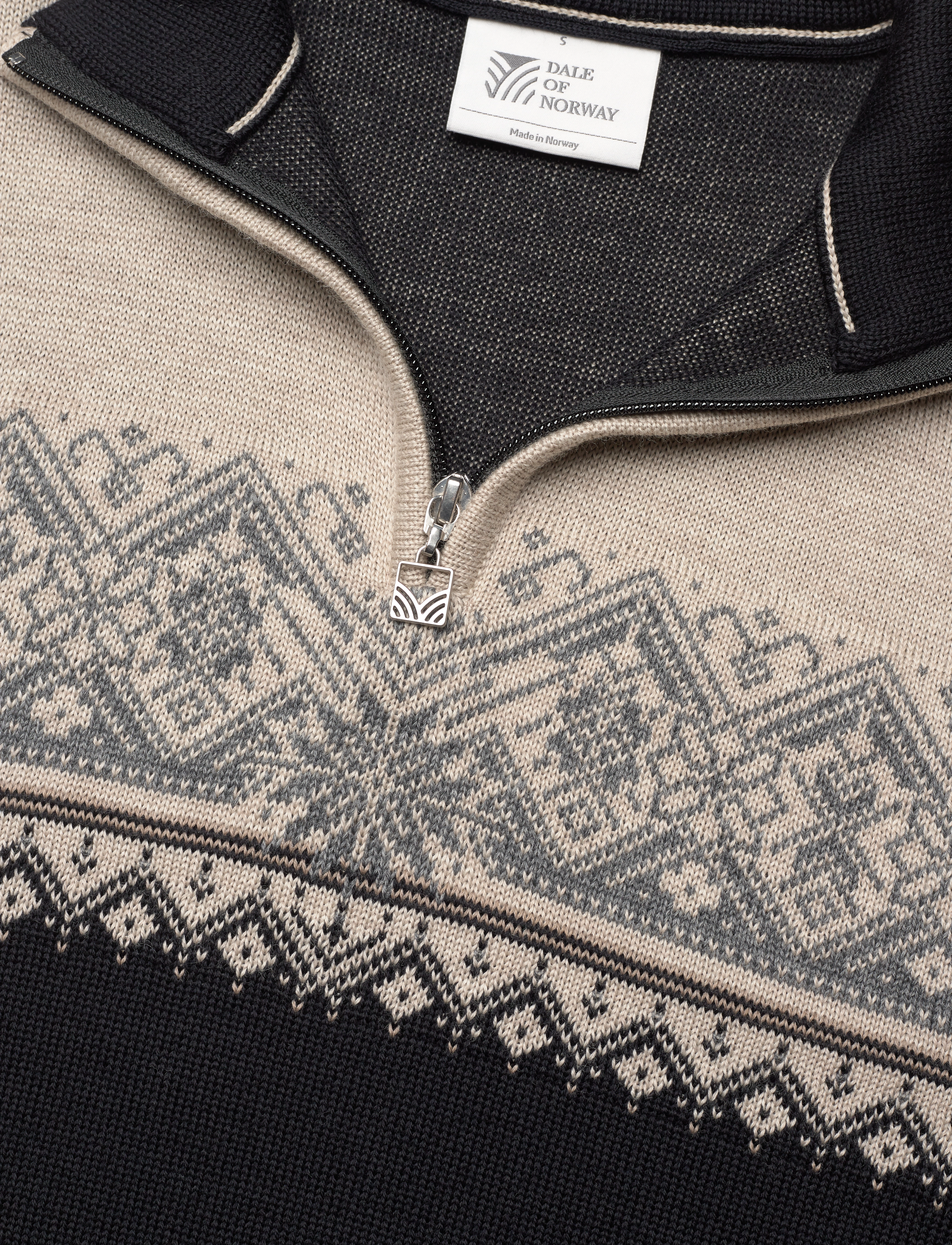 Dale of Norway - Moritz Masc Sweater - pullover mit halbem reißverschluss - black sandstone - 3