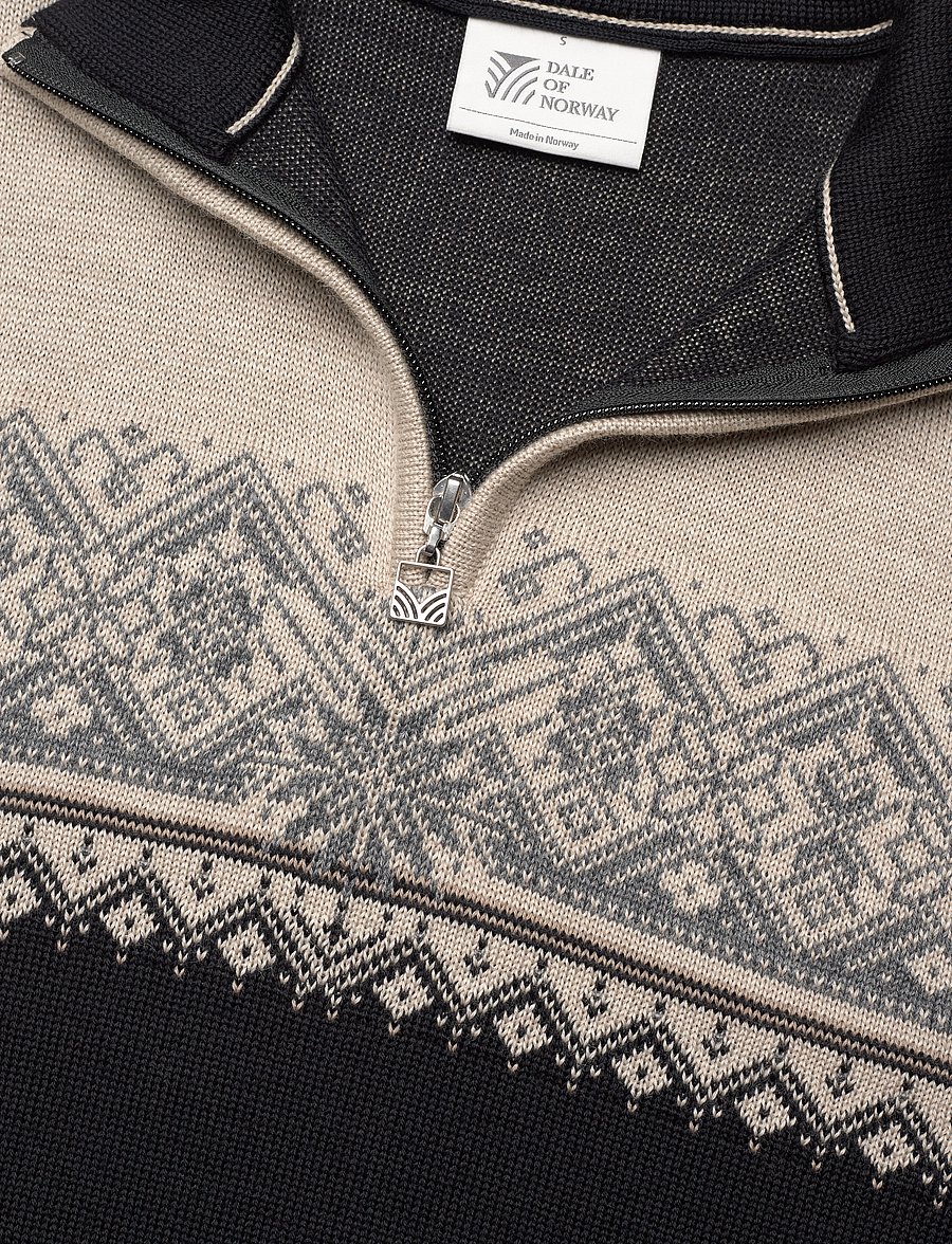 Dale of Norway - Moritz Masc Sweater - pullover mit halbem reißverschluss - black sandstone - 3