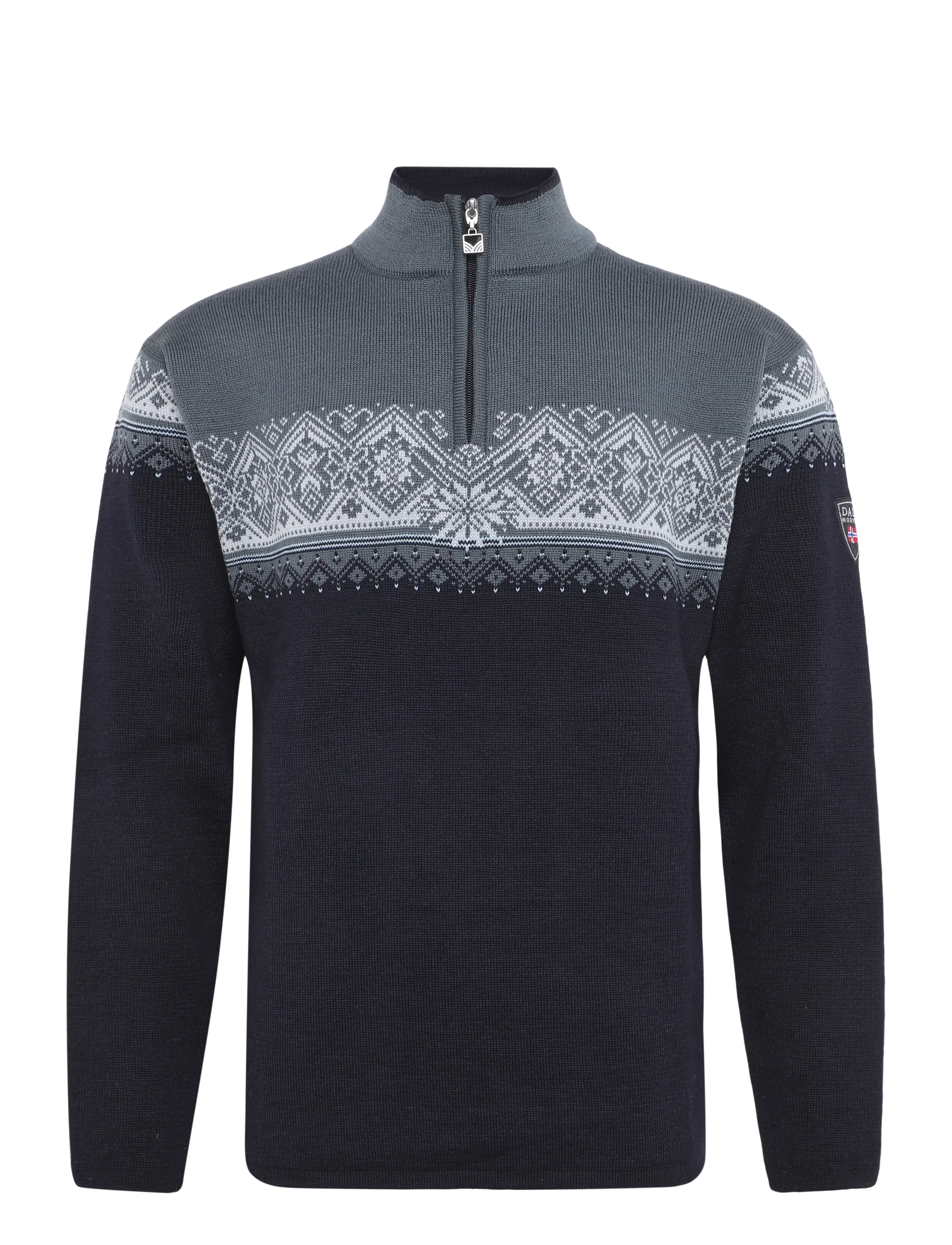 Dale of Norway Moritz Masc Sweater - Kudumid - MARINE STEEL ICE / navy