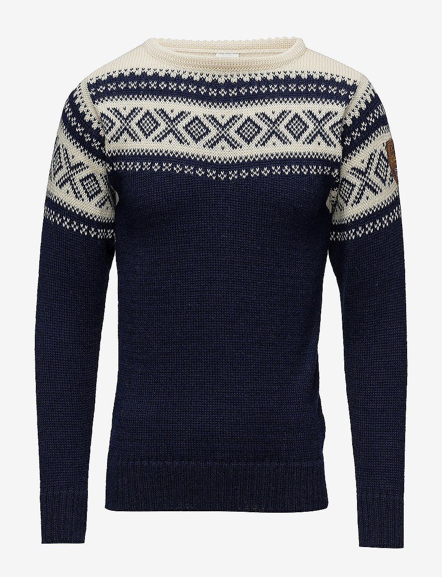 Dale of Norway - Cortina 1956 Uni Sweater - round necks - navy offwhite - 1