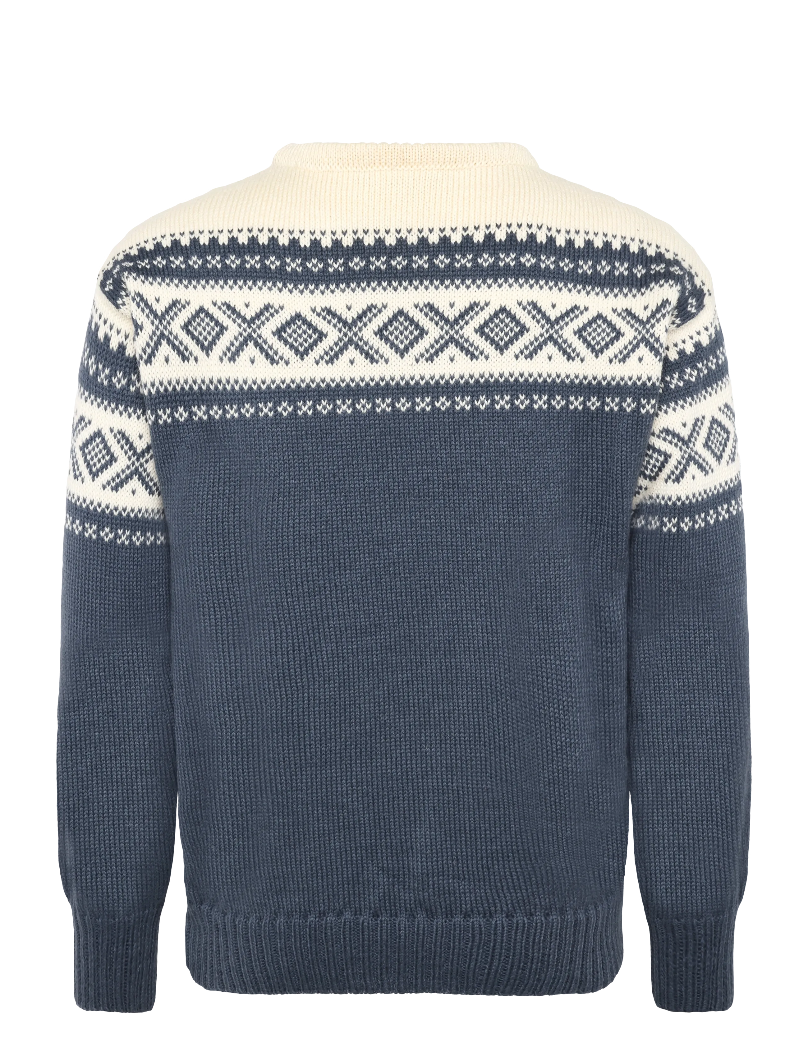 Dale of Norway - Cortina 1956 Uni Sweater - Ümara kaelusega - steel offwhite - 2