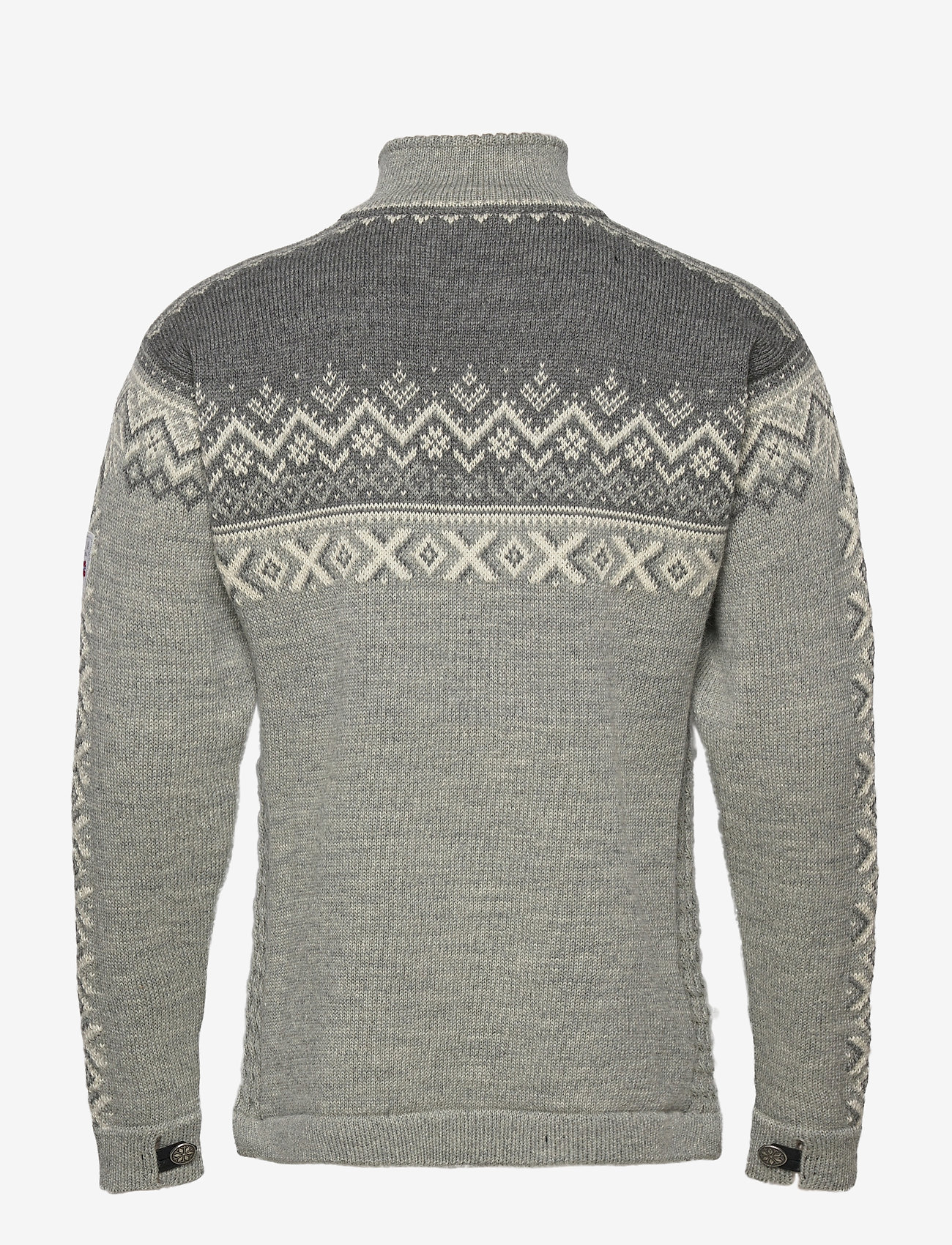 Dale of Norway - 140th Anniversary Masc Sweater - half zip-tröjor - lightcharcoal/smoke/offwhite - 2