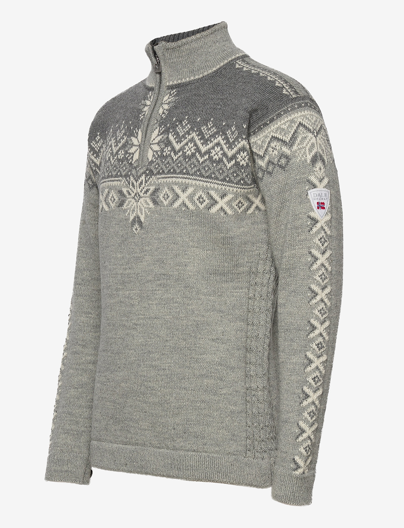 Dale of Norway - 140th Anniversary Masc Sweater - half zip-tröjor - lightcharcoal/smoke/offwhite - 3