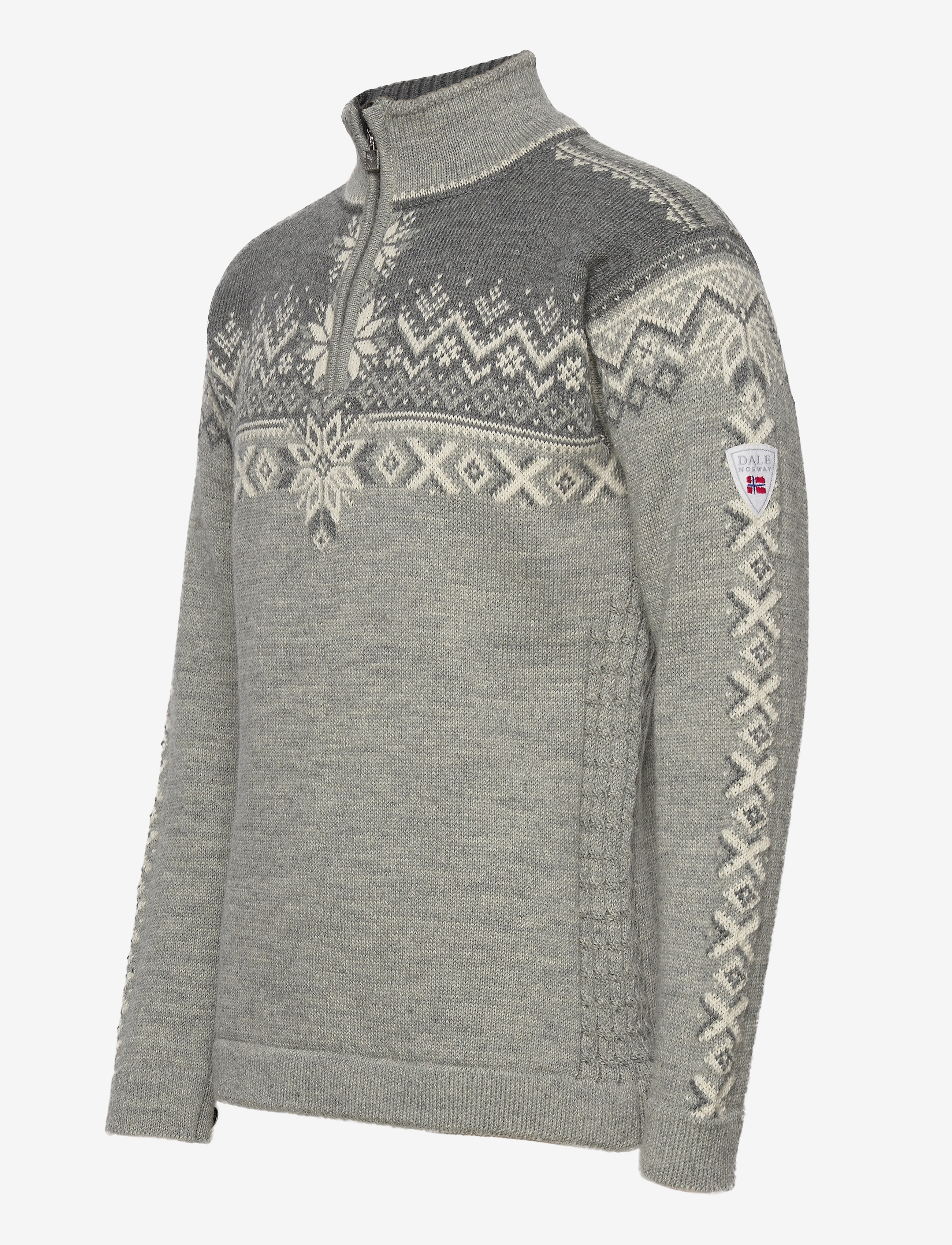 Dale of Norway - 140th Anniversary Masc Sweater - lightcharcoal smoke offwhite - 3