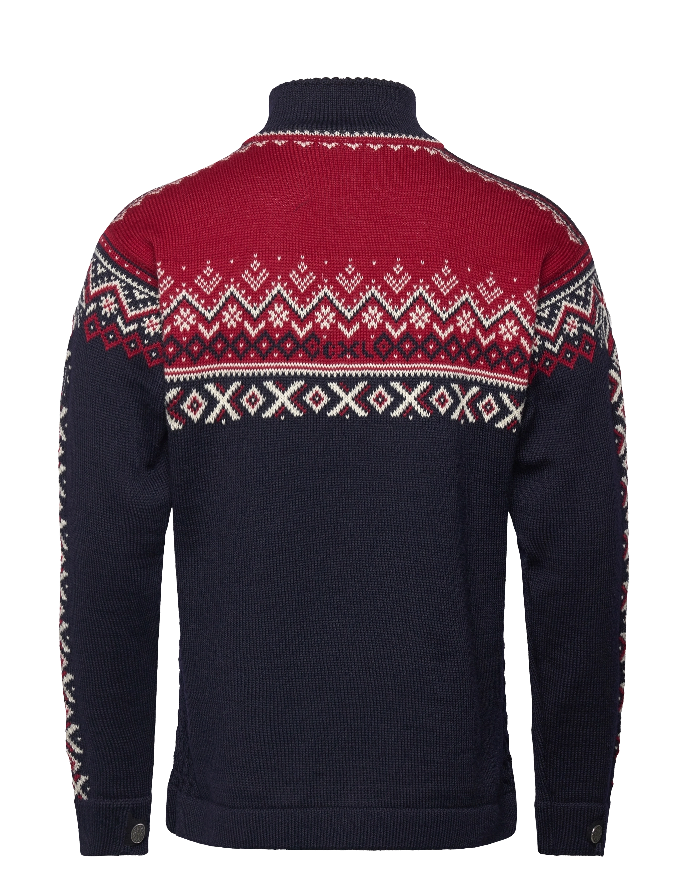 Dale of Norway - 140th Anniversary Masc Sweater - navy redrose offwhite - 2