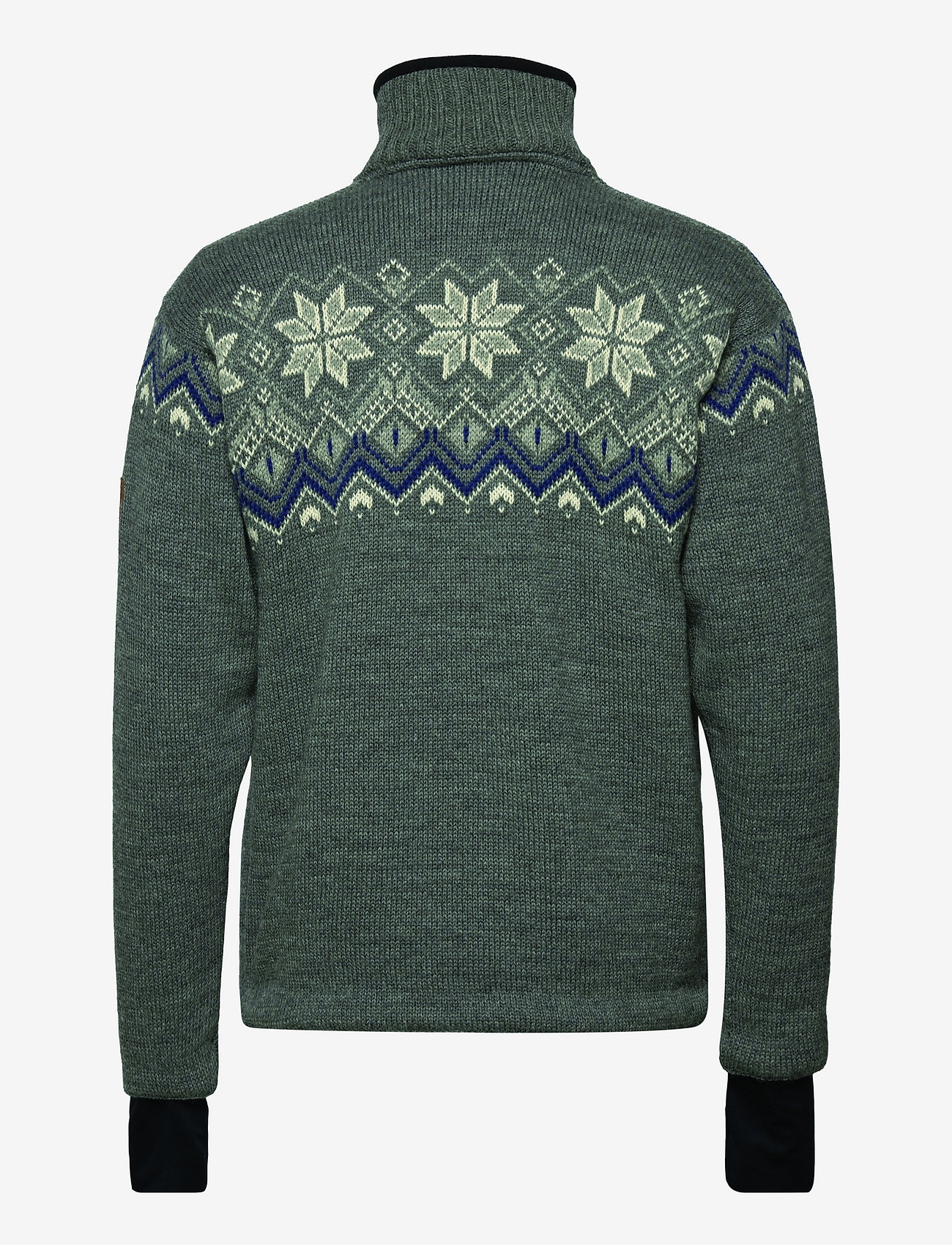 Dale of Norway - Fongen WP Masc Sweater - džemperiai su trumpu užtrauktuku - smoke/offwhite/indigo/charcoal - 1