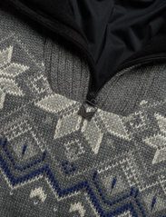 Dale of Norway - Fongen WP Masc Sweater - džemperiai su trumpu užtrauktuku - smoke/offwhite/indigo/charcoal - 2