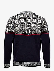 Dale of Norway - Tyssøy Masc Sweater - knitted round necks - navy/off white/raspberry - 1