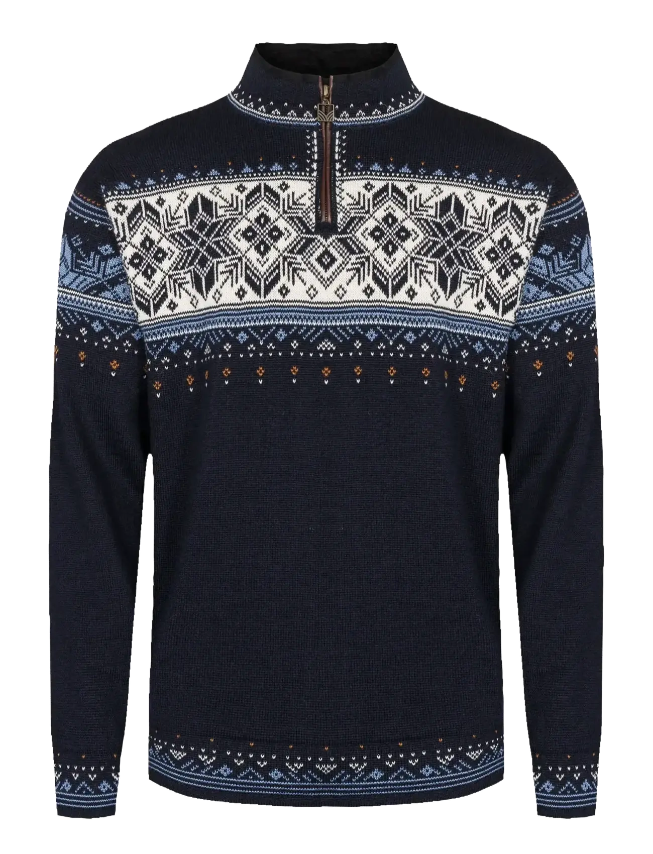 Dale of Norway Blyfjell Sweater - Half zip - MIDNAVY BLUSHAD OFFWHITE COPPER / navy