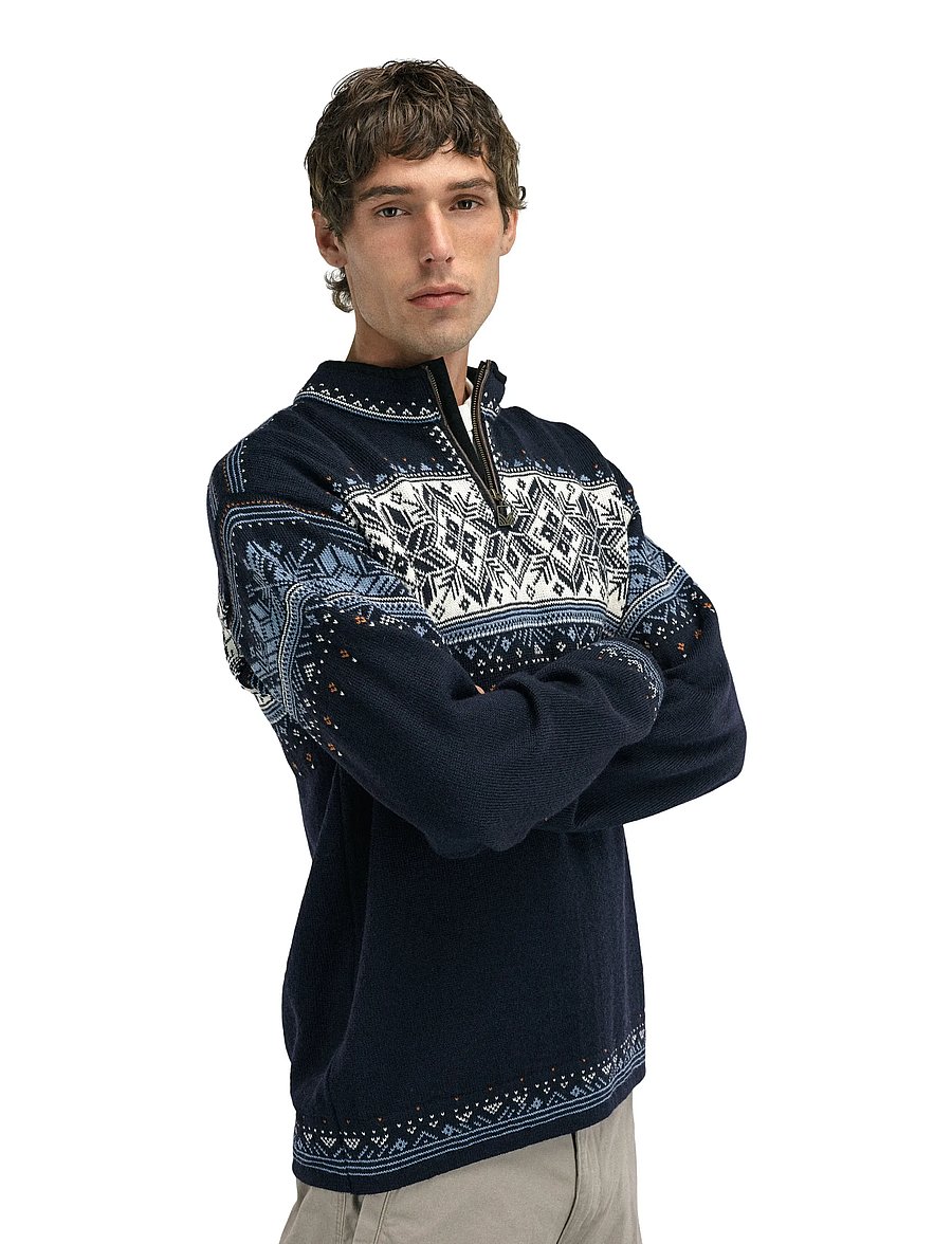 Dale of Norway - Blyfjell Sweater - pulls demi-zippés - midnavy blushad offwhite copper - 2