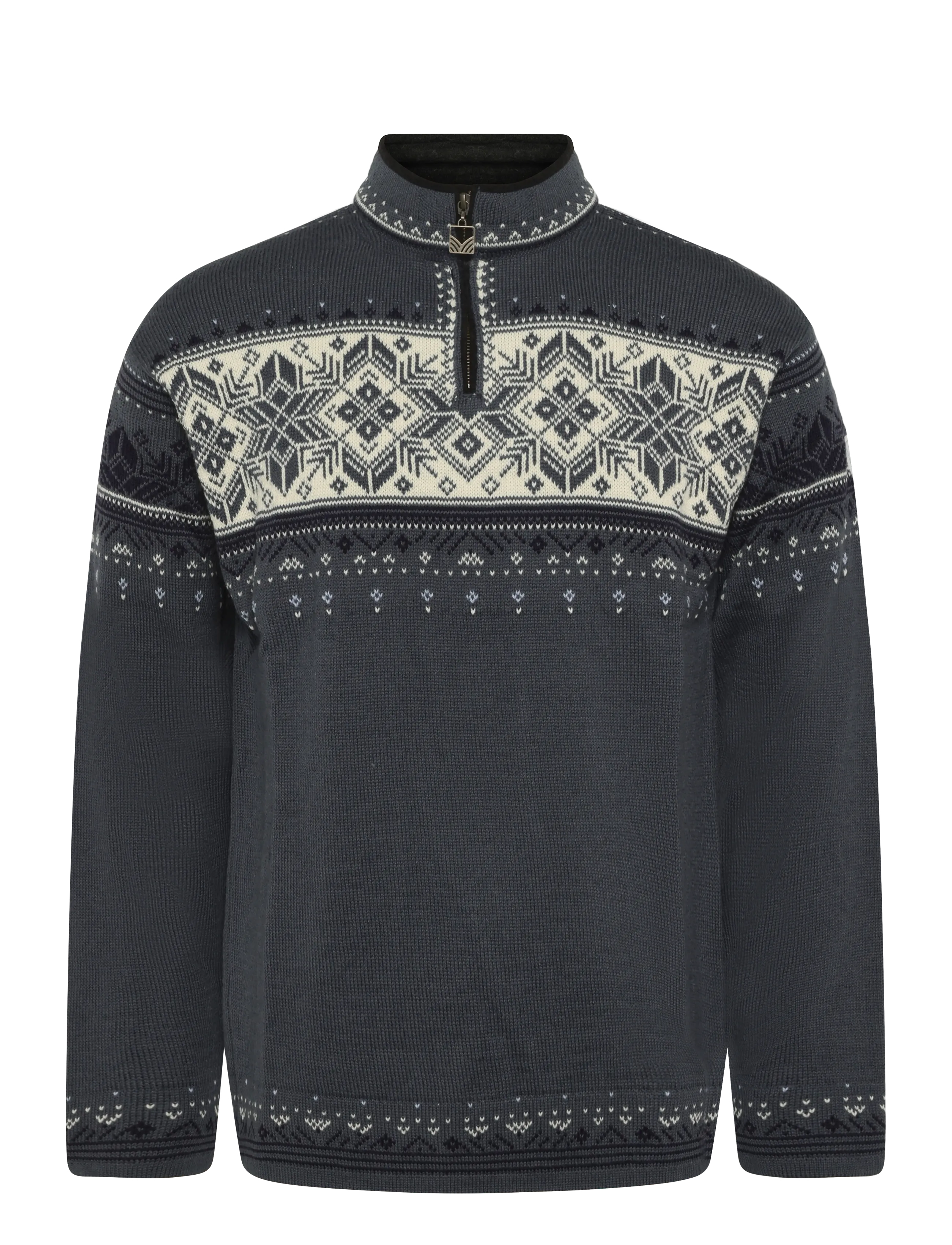 Dale of Norway Blyfjell Sweater - Kudumid - STEEL OFFWHITE NAVY / grey