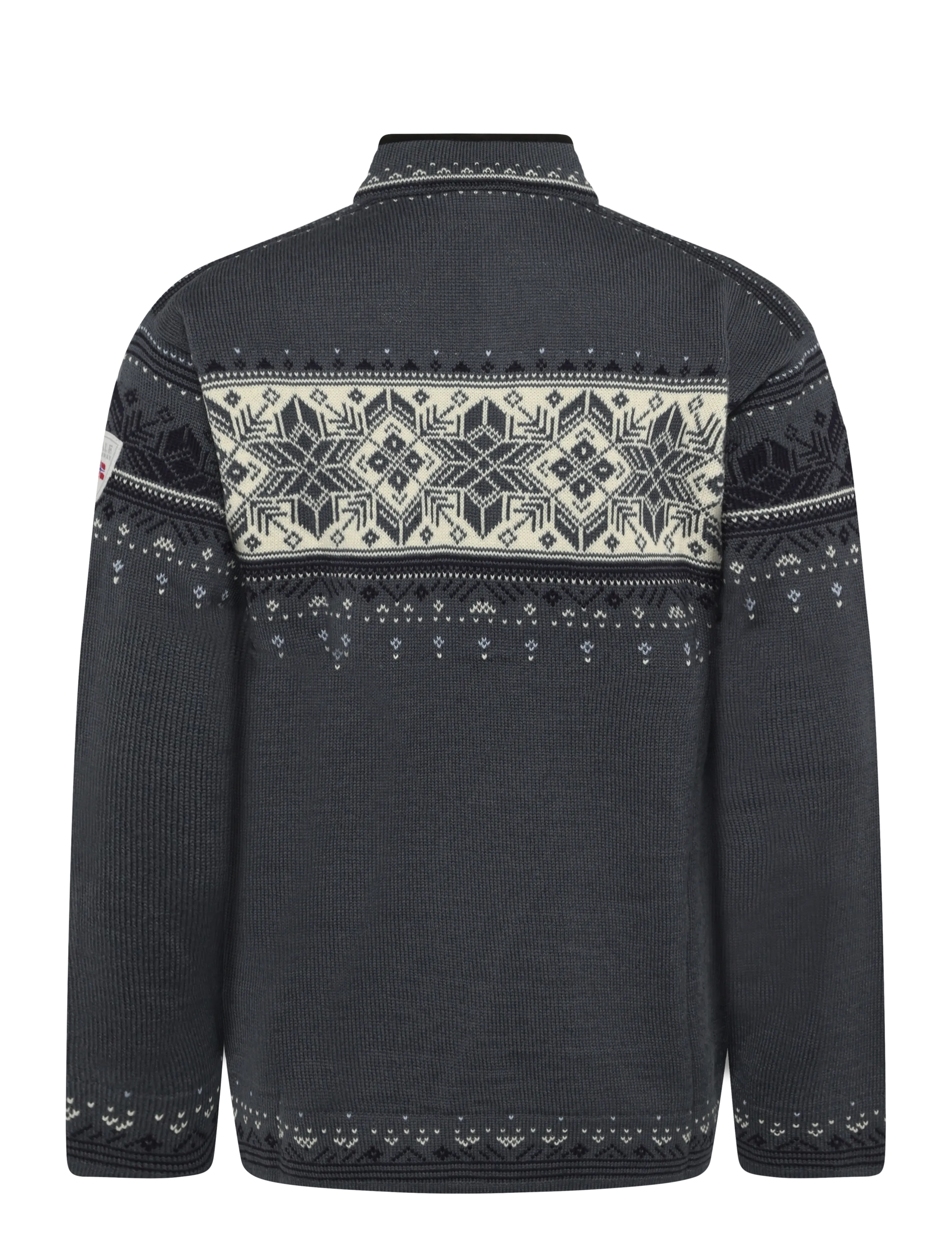 Dale of Norway - Blyfjell Sweater - poolpika lukuga džemprid - steel offwhite navy - 2