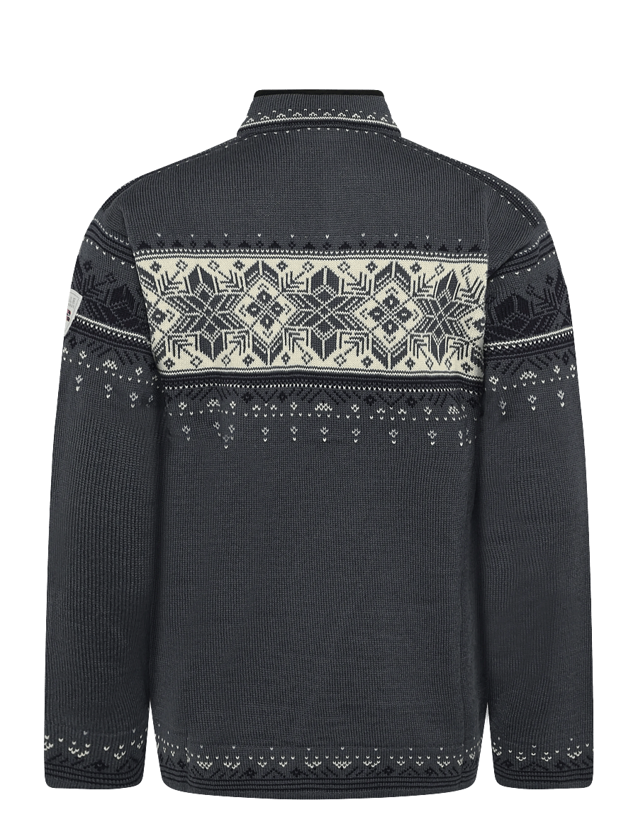 Dale of Norway - Blyfjell Sweater - poolpika lukuga džemprid - steel offwhite navy - 2