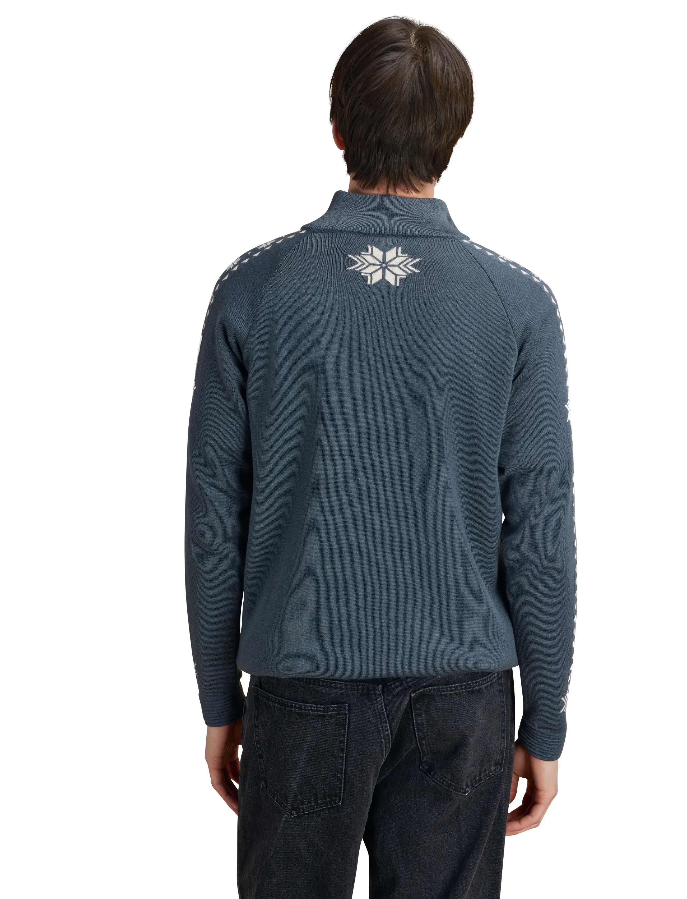 Dale of Norway - Geilo Masc Sweater - sweatshirts - steel offwhite - 3