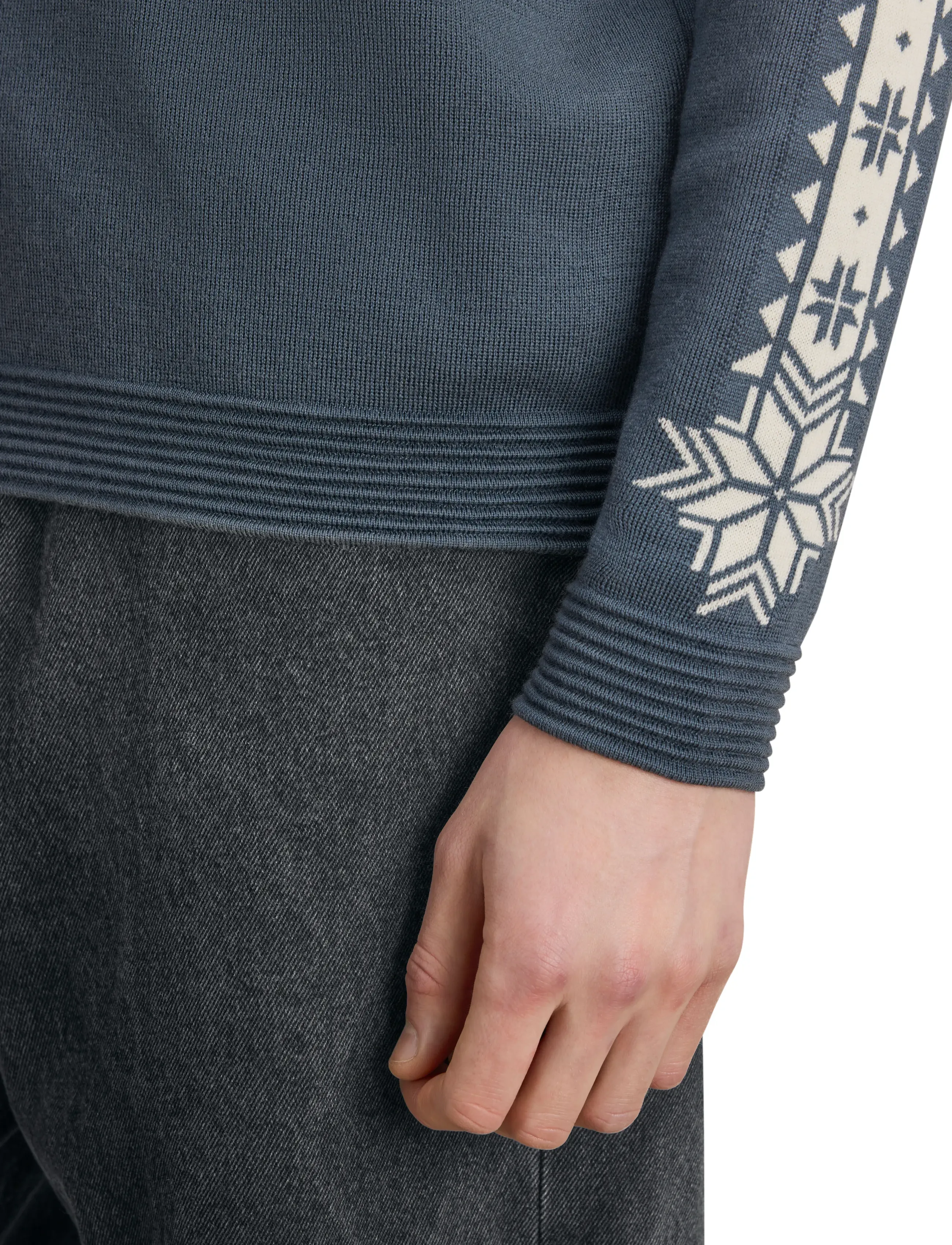 Dale of Norway - Geilo Masc Sweater - sweatshirts - steel offwhite - 5