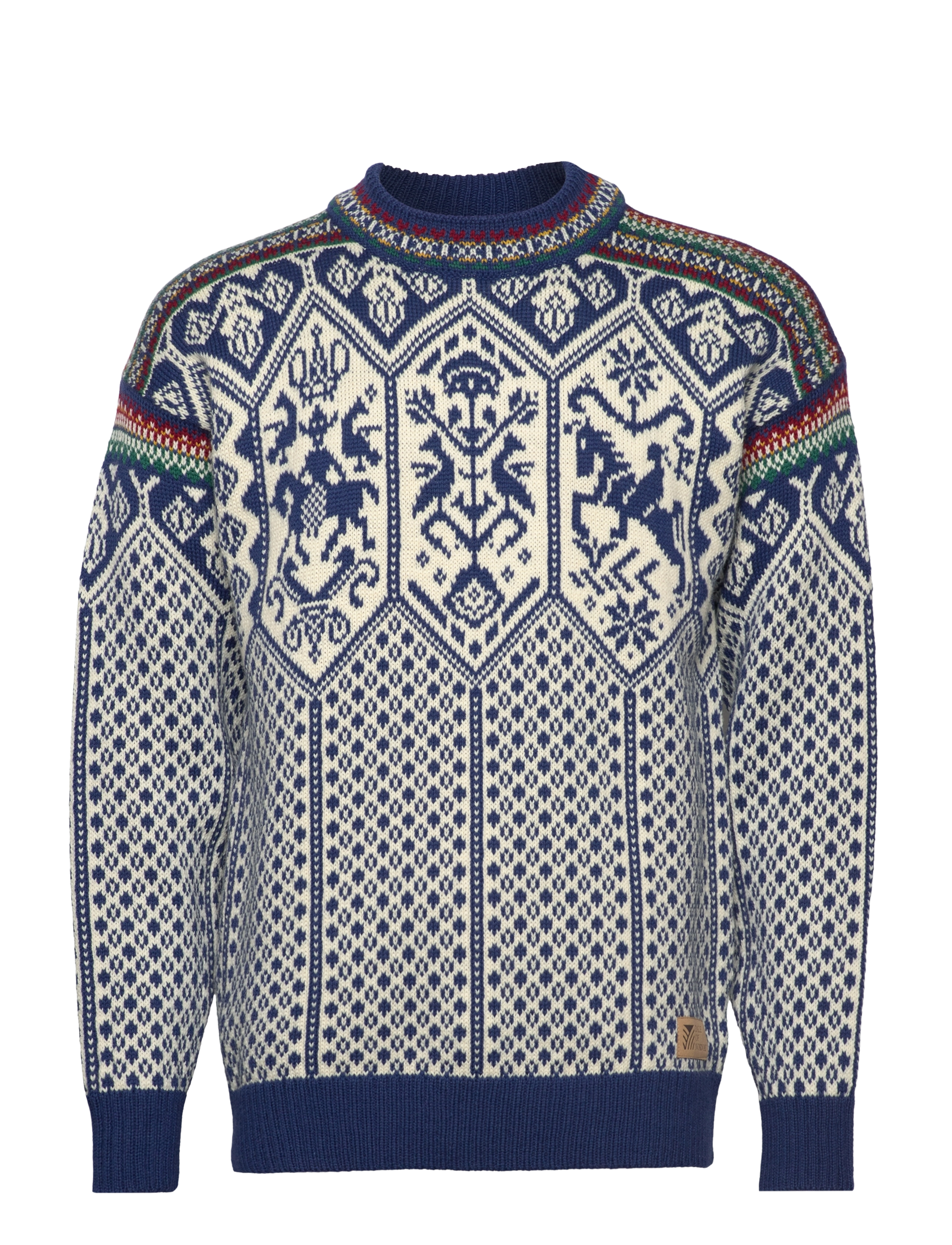 Dale of Norway 1994 Masc Sweater - Kläder - INDIGO MUSTARD BOTTTLEGREEN / navy