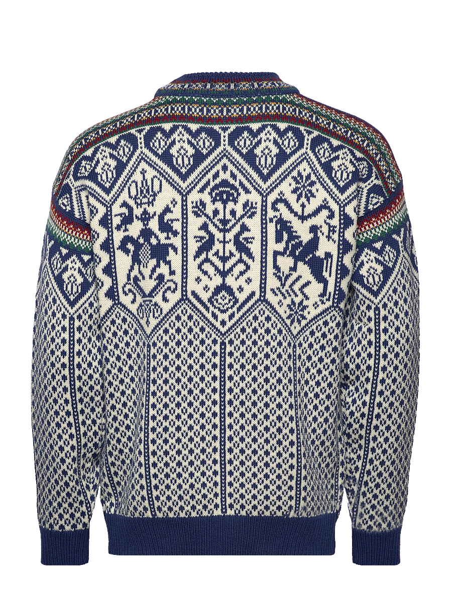 Dale of Norway - 1994 Masc Sweater - indigo mustard botttlegreen - 2