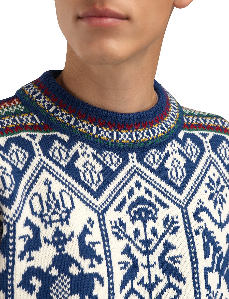 Dale of Norway - 1994 Masc Sweater - indigo mustard botttlegreen - 5