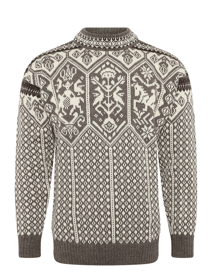 Dale of Norway - 1994 Masc Sweater - Ümara kaelusega - nutmeg nat.white coffee - 1