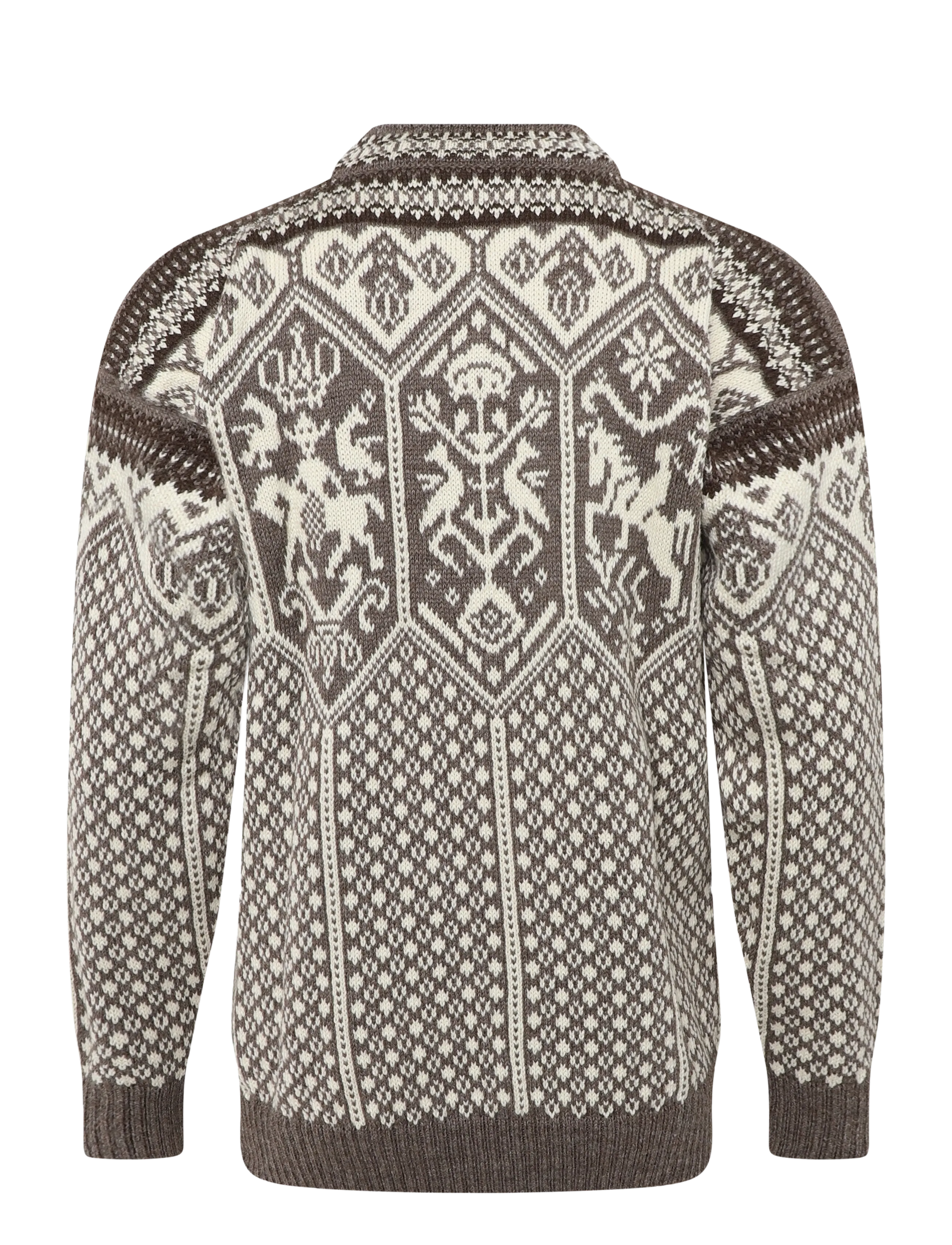 Dale of Norway - 1994 Masc Sweater - Ümara kaelusega - nutmeg nat.white coffee - 2