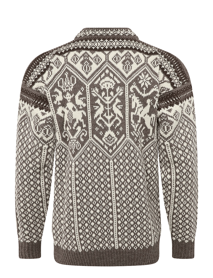 Dale of Norway - 1994 Masc Sweater - Ümara kaelusega - nutmeg nat.white coffee - 2