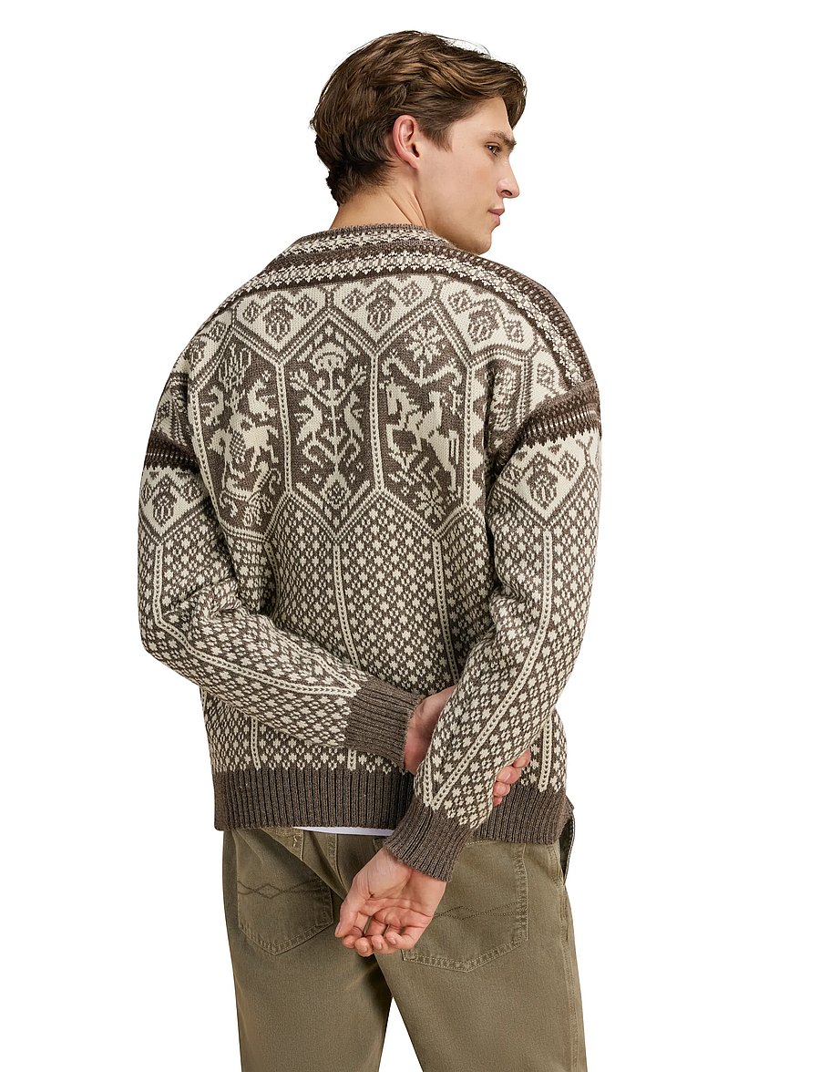 Dale of Norway - 1994 Masc Sweater - Ümara kaelusega - nutmeg nat.white coffee - 3