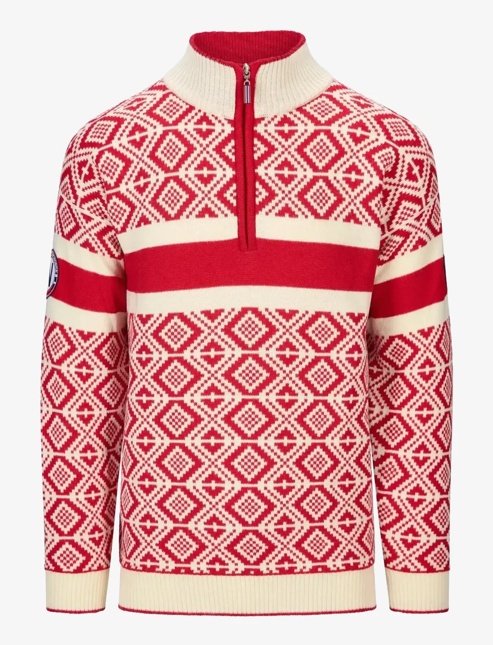 Dale of Norway - Team Norway Cortina Masc Sweater - pullover mit halbem reißverschluss - b00 - 1