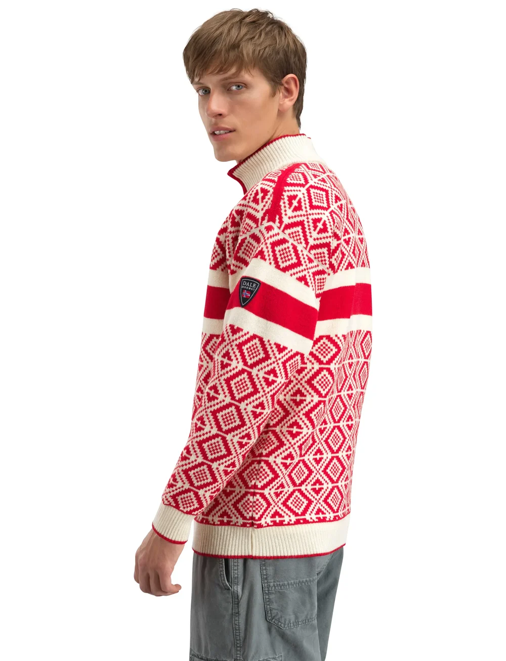 Dale of Norway - Team Norway Cortina Masc Sweater - pullover mit halbem reißverschluss - b00 - 3