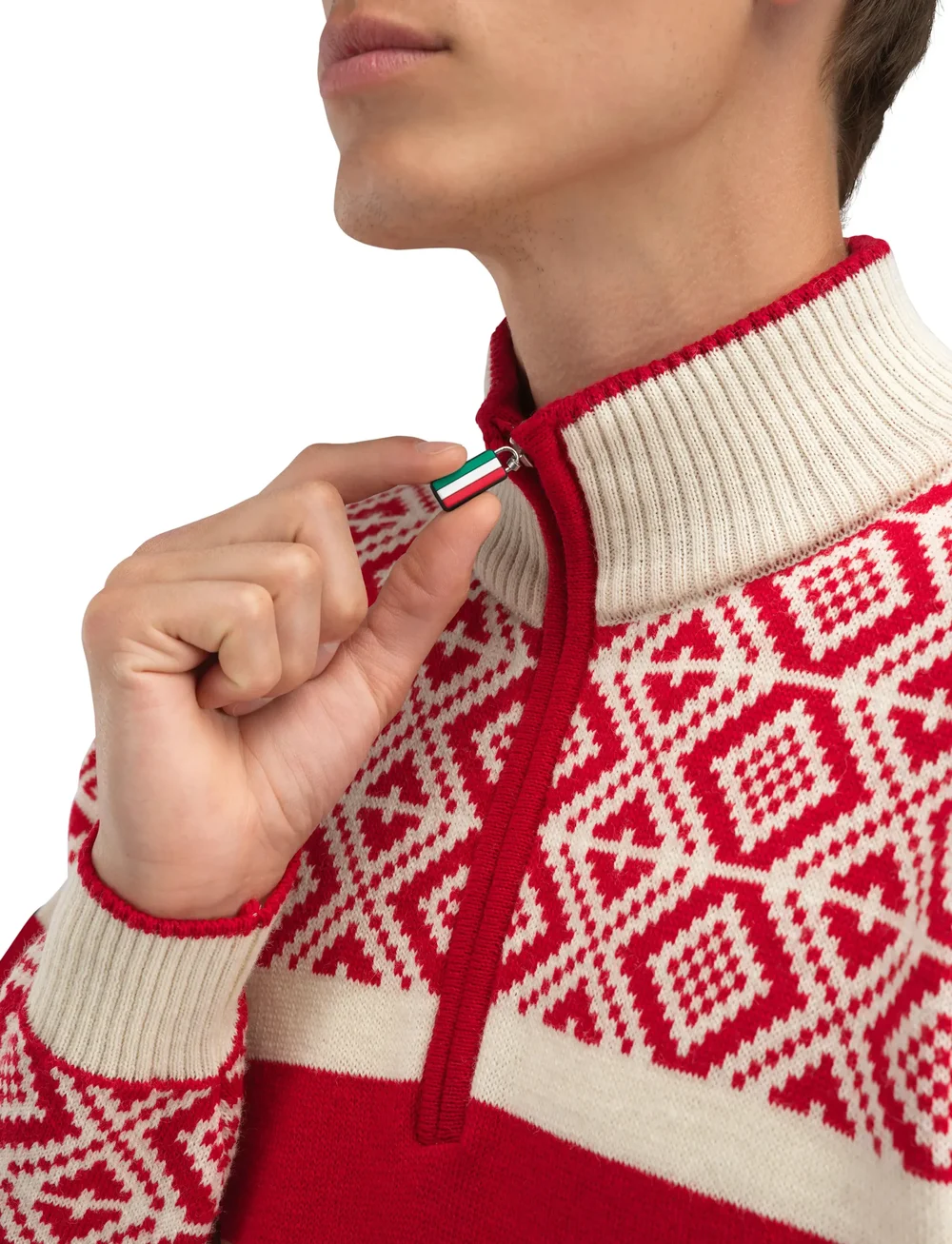 Dale of Norway - Team Norway Cortina Masc Sweater - pullover mit halbem reißverschluss - b00 - 5