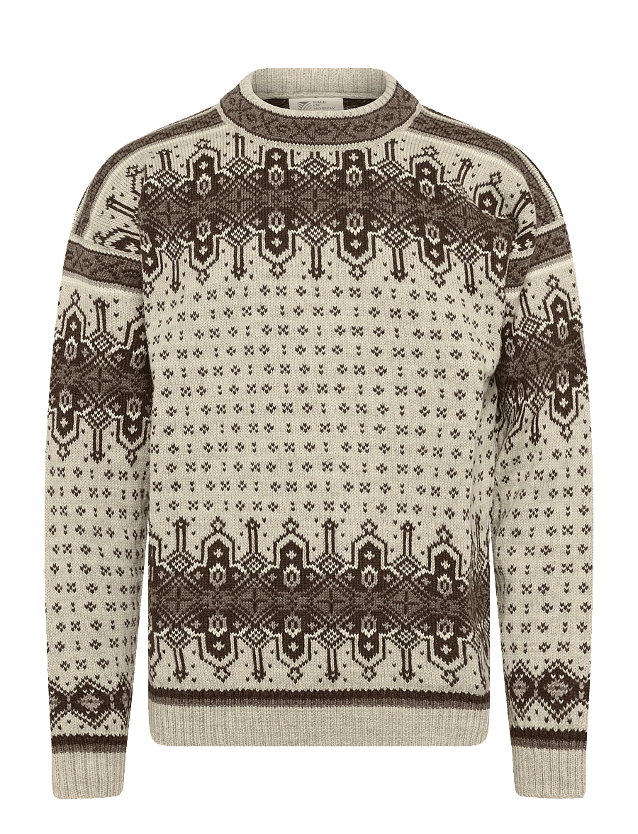 Dale of Norway - Albertville Masc. Sweater - Ümara kaelusega - birch coffee - 1