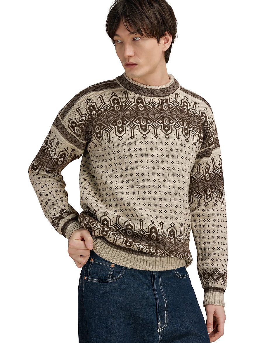 Dale of Norway - Albertville Masc. Sweater - Ümara kaelusega - birch coffee - 0