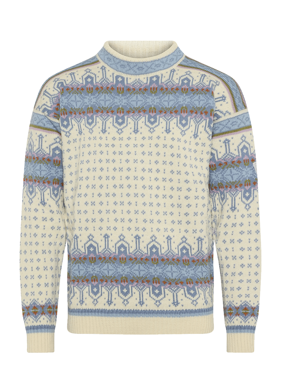 Dale of Norway - Albertville Masc. Sweater - rundhals - offwhite blue shadow - 1
