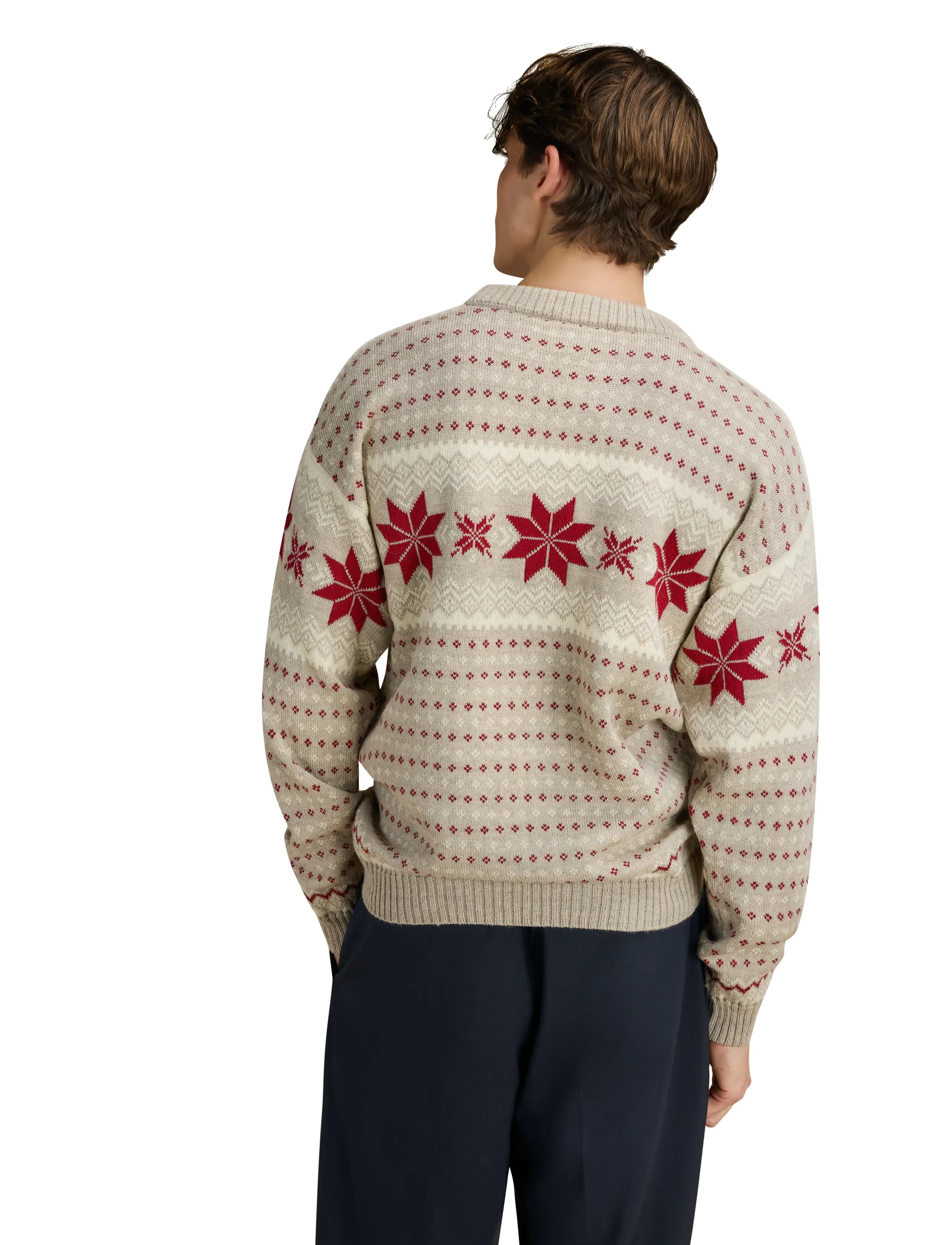 Dale of Norway - Egersund Masc. sweater - Ümara kaelusega - sand offwhite - 3