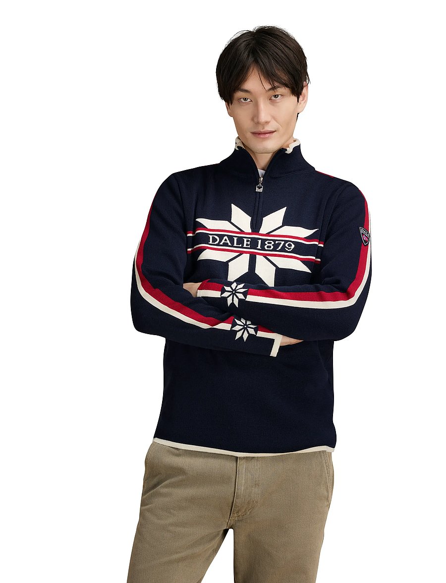 Dale of Norway - Nåle Masc Sweater - marine offwhite - 0